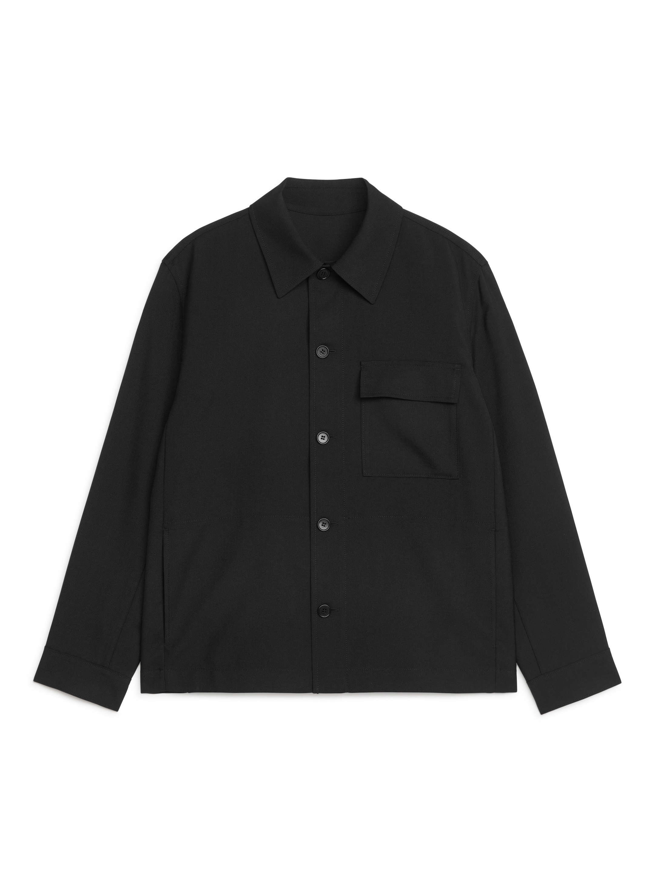Jacke in Hopsack-Bindung - Schwarz - Relaxed Fit - Herren - StillMedia/DescriptiveStillLife - 1