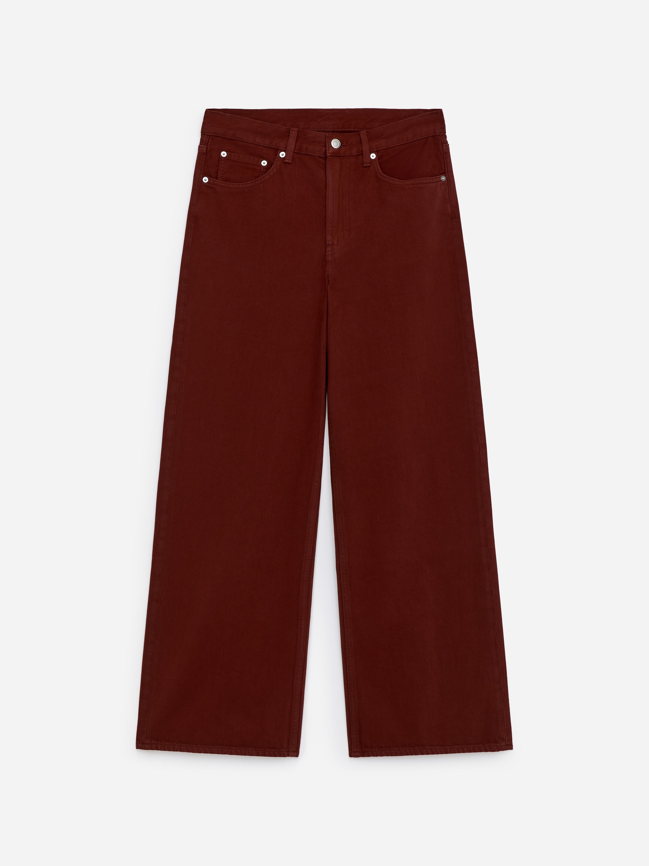 Vis større bilde: CLOUD Loose Wide jeans - Mørkerød - DAME | H&M NO 5