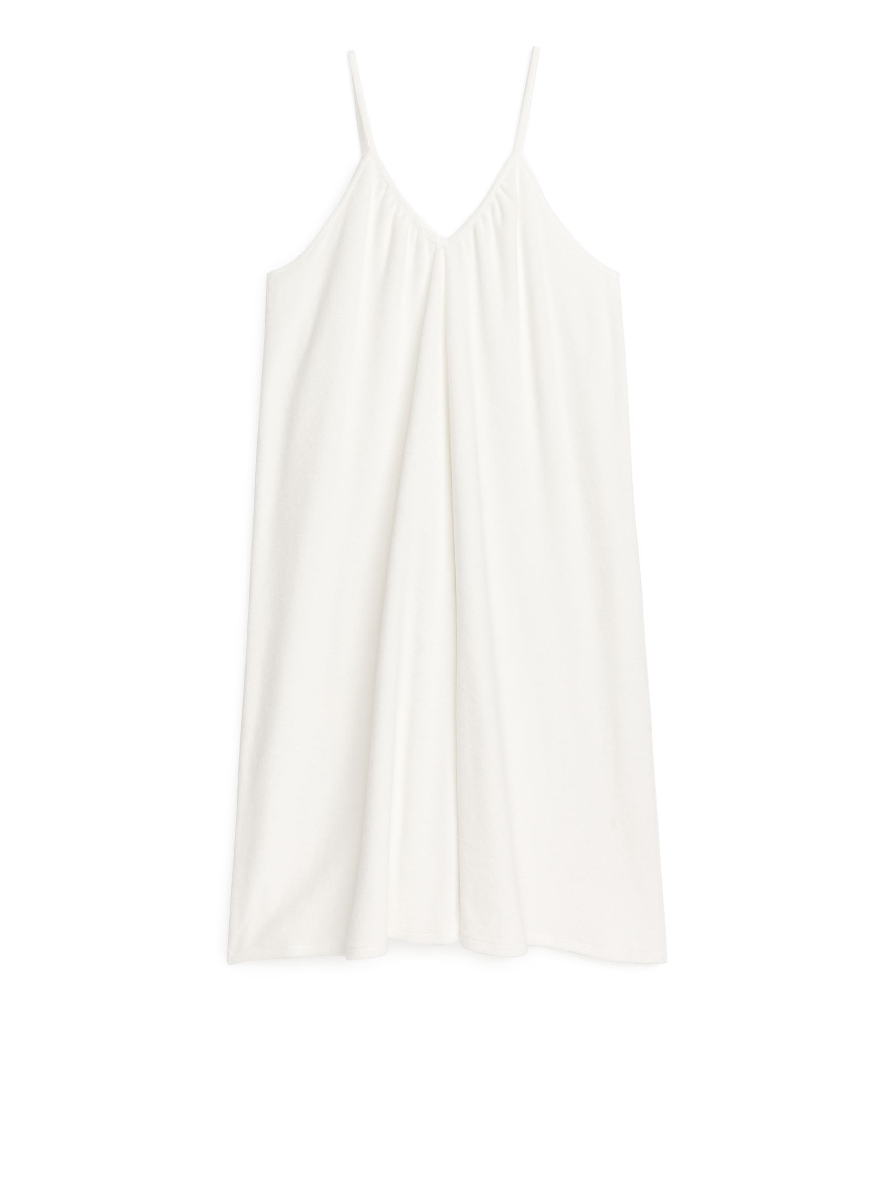 Abito in spugna di cotone con spalline - Bianco - Loose fit - Women - StillMedia/DescriptiveStillLife - 1