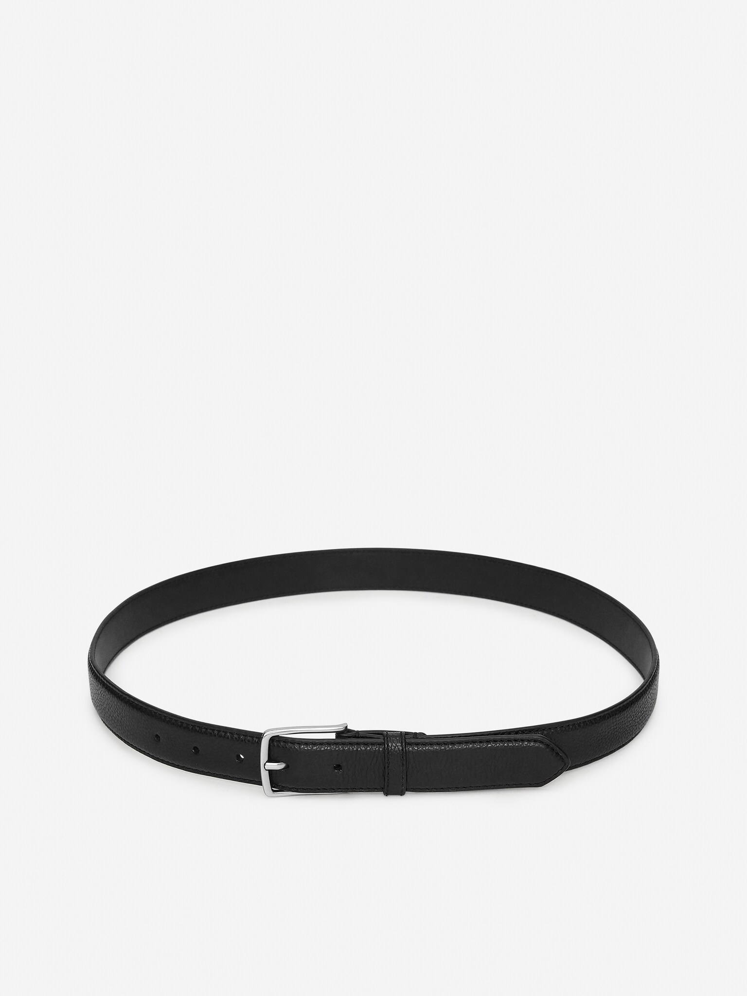 Cintura in pelle - Nero