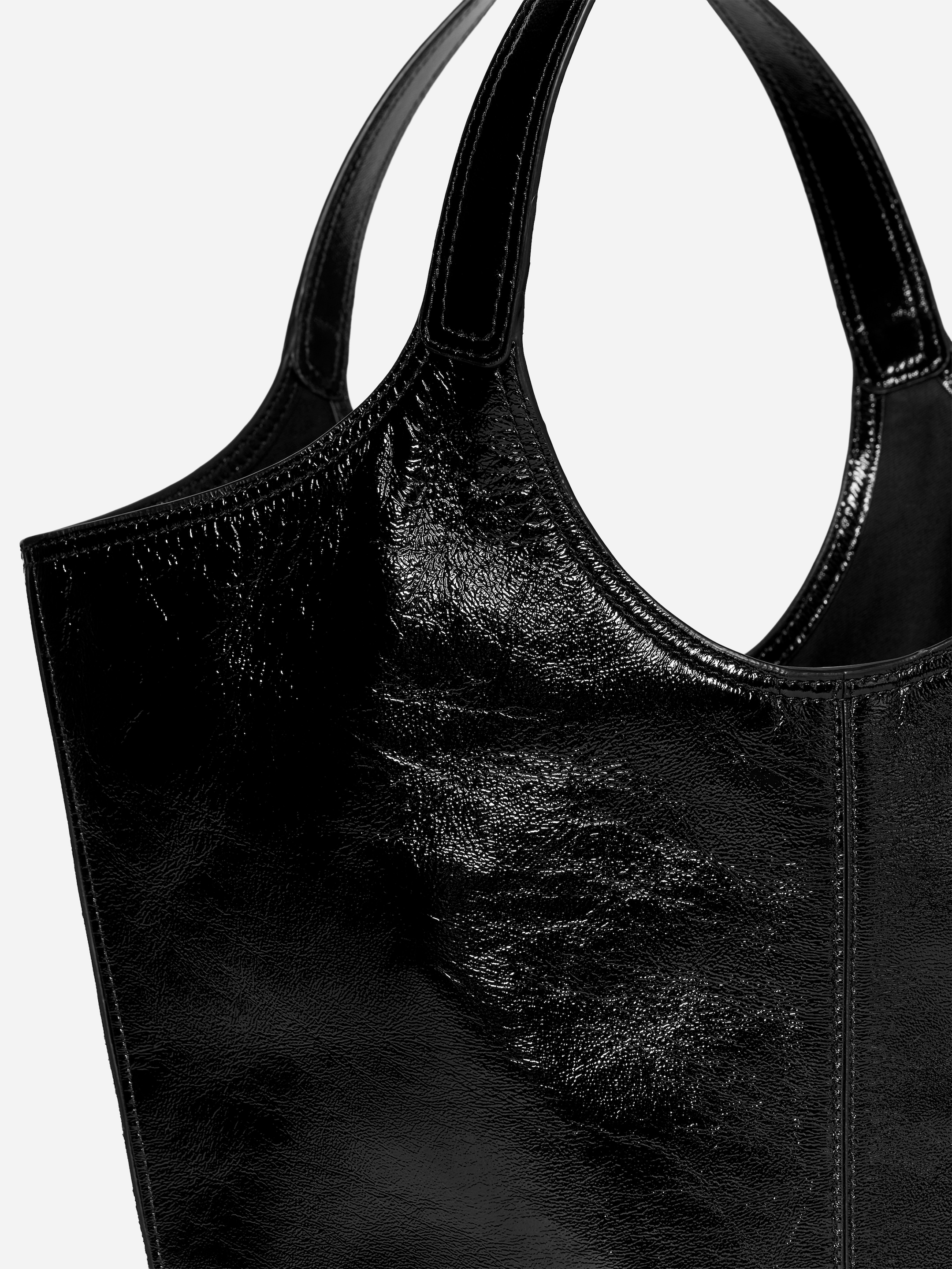 Tragetasche aus Lackleder - Schwarz - Damen - StillMedia/DescriptiveDetail - 7