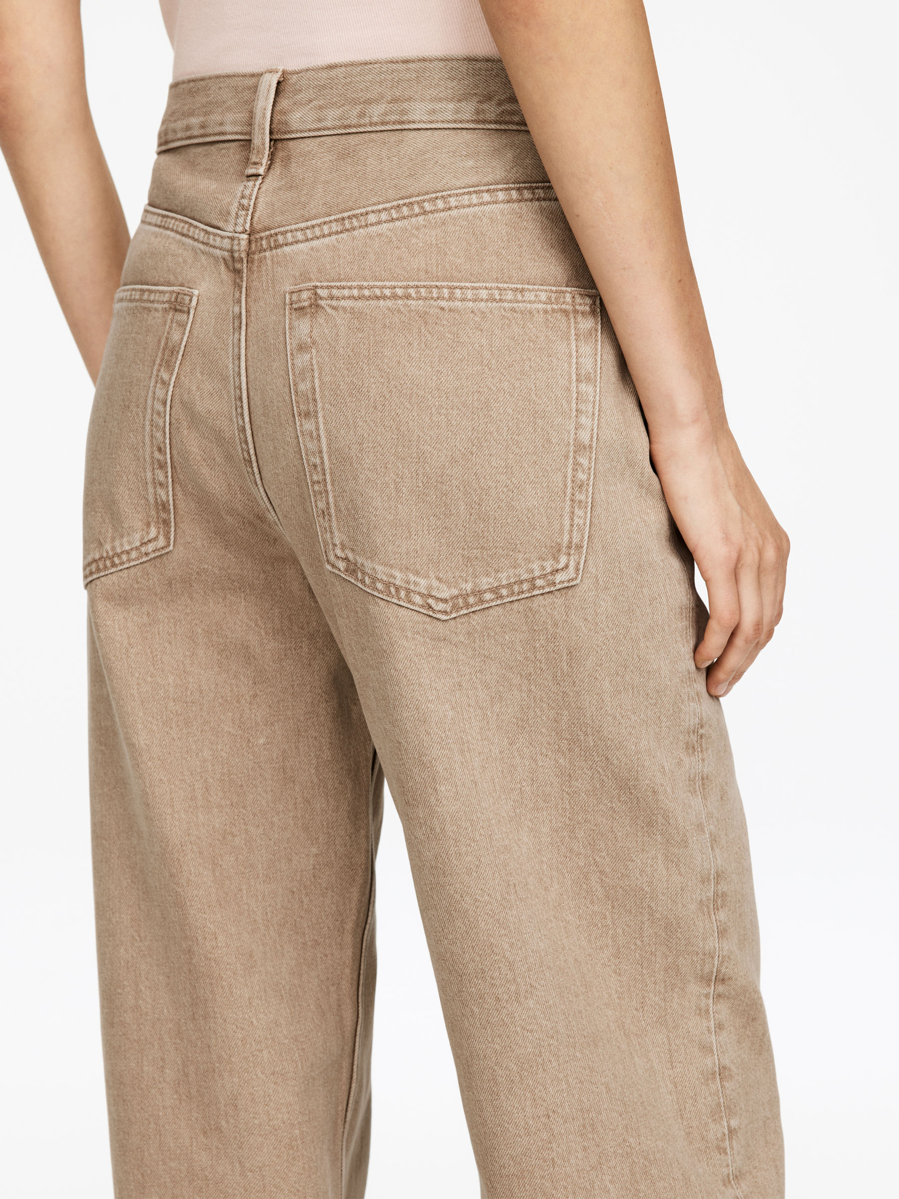 CORAL Wide Jeans - Beige - Relaxed Fit - Damen - StillMedia/Lookbook - 5