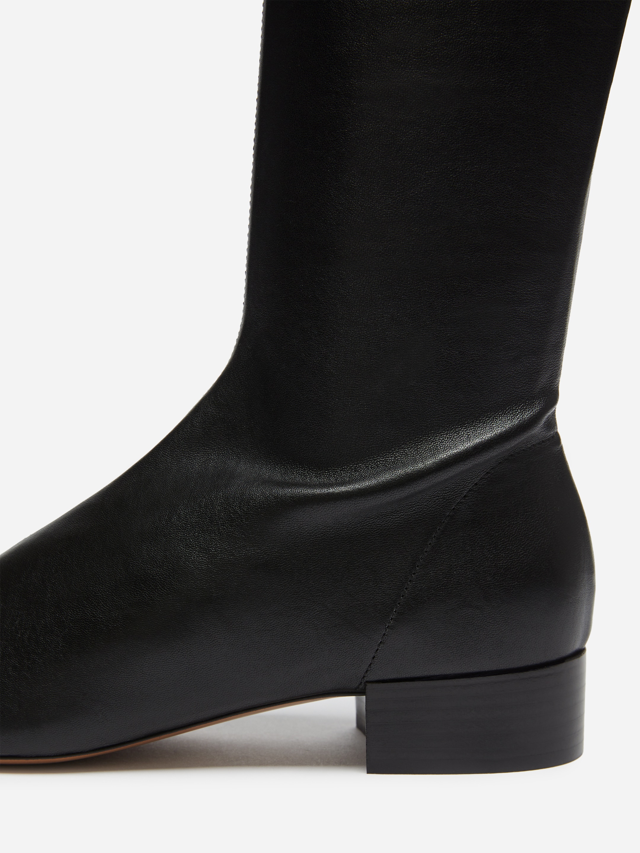 Stretch Leather Boots - Black - women - StillMedia/DescriptiveDetail - 1