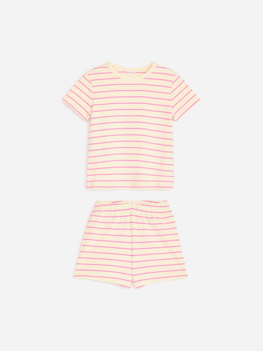 ARKET Kids   Short Jersey Pyjama Set Pink,  size 110/116