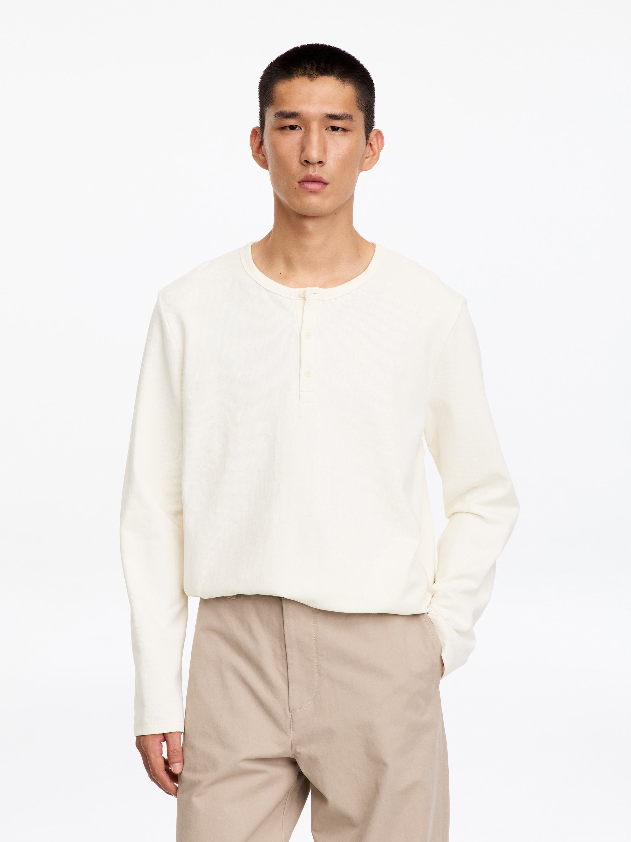 Henley Shirt-White-20261