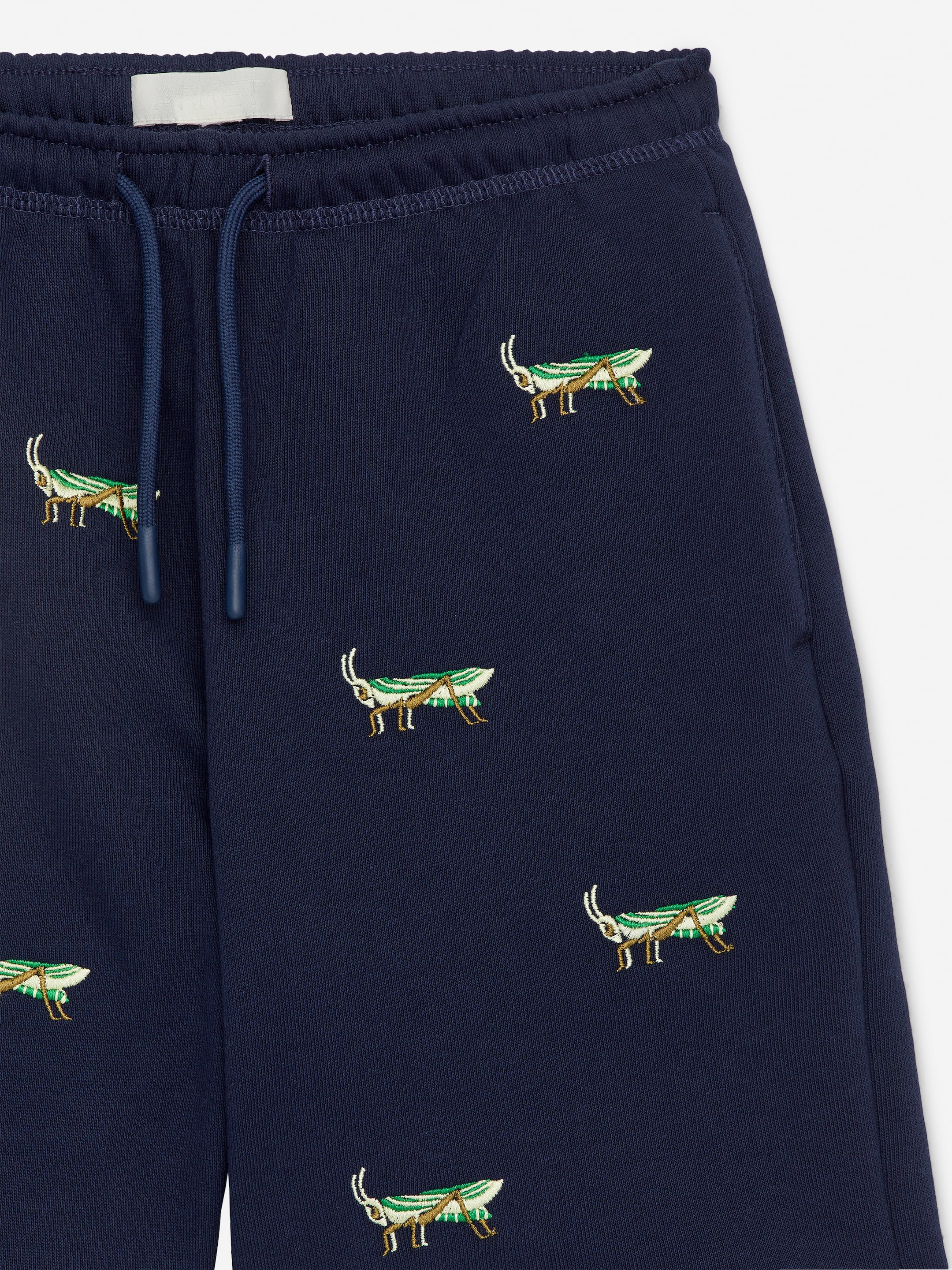 Embroidered Sweatshorts - Dark Blue/Grasshoppers - Relaxed fit - Children - StillMedia/DescriptiveDetail - 2