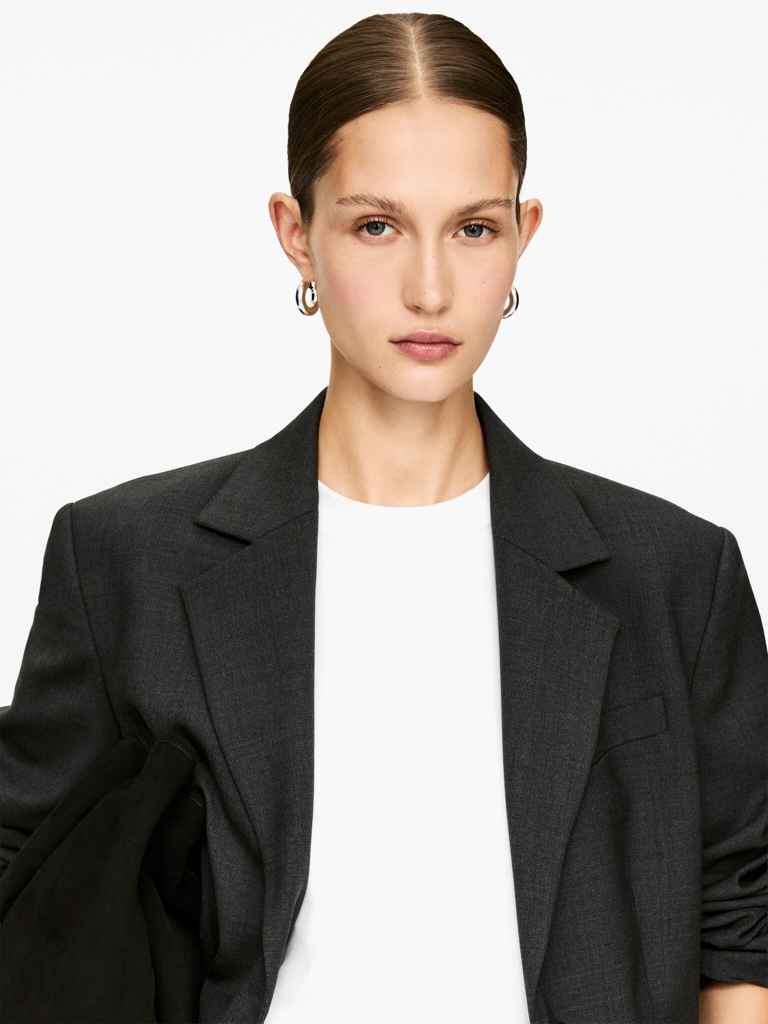 PEARL kraftig T-shirt - Hvid/Sort/Bordeaux/Pink/Taupe/Gråmeleret/Mørkeblå/Mørkebrun - 4