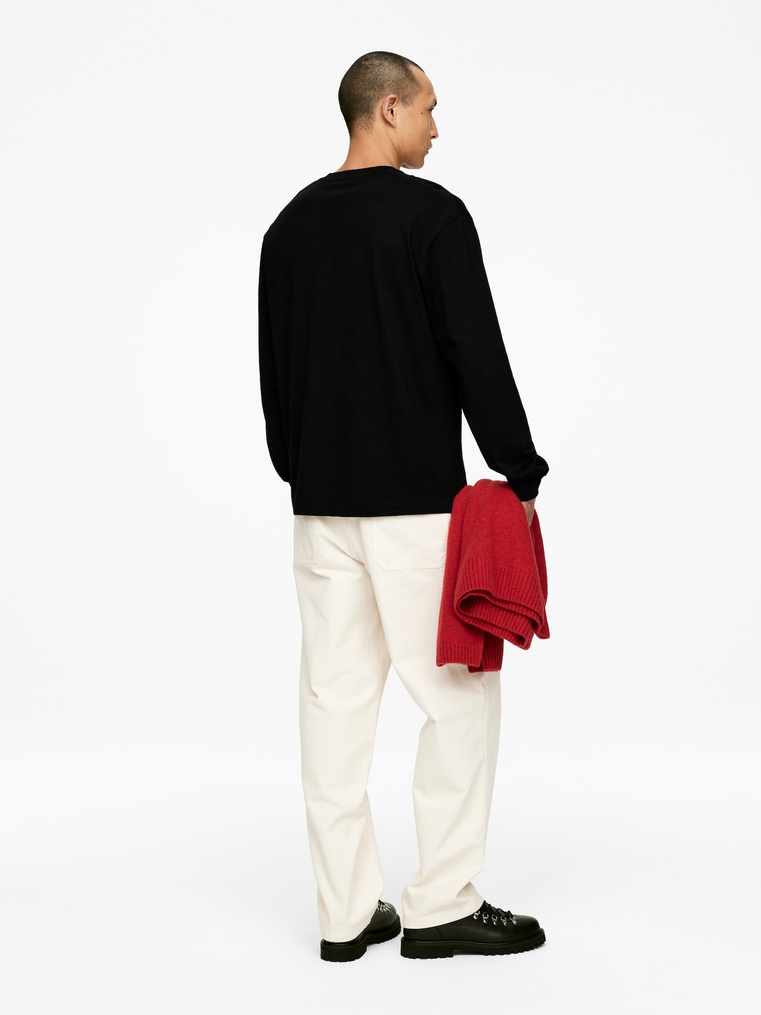 Long-Sleeve T-Shirt - Black/White - 5