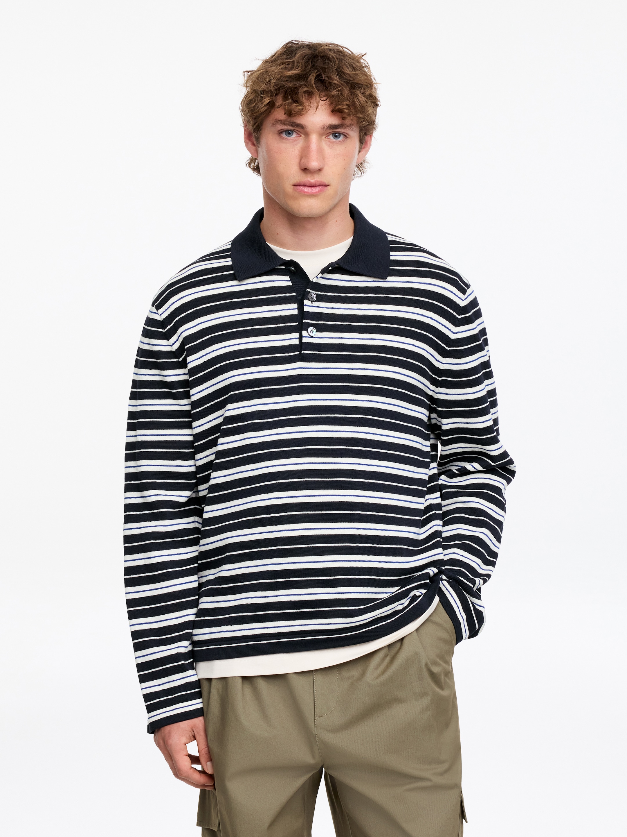 Cotton Polo Shirt-#272930-19326