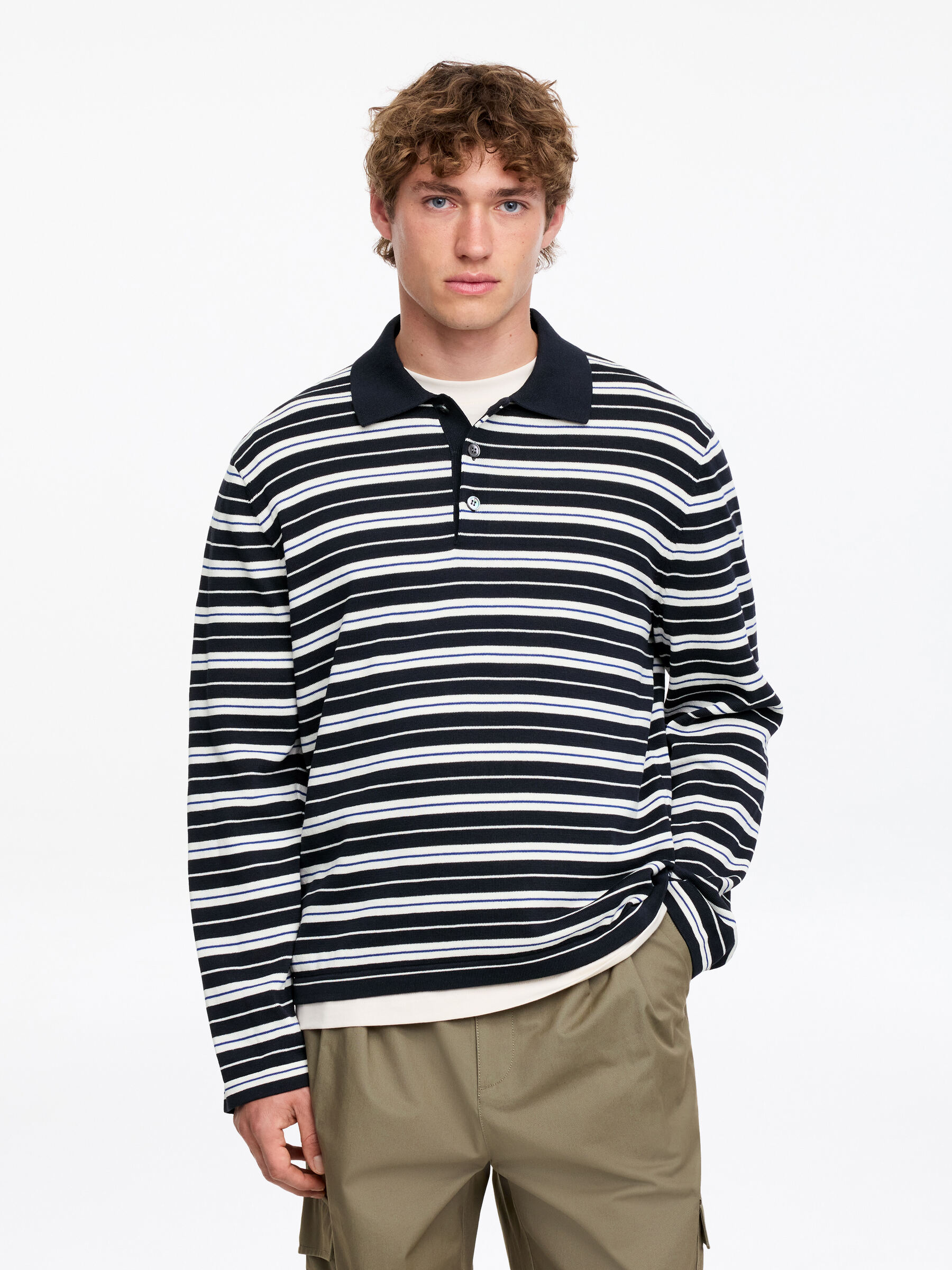 Cotton Polo Shirt-#272930-19326