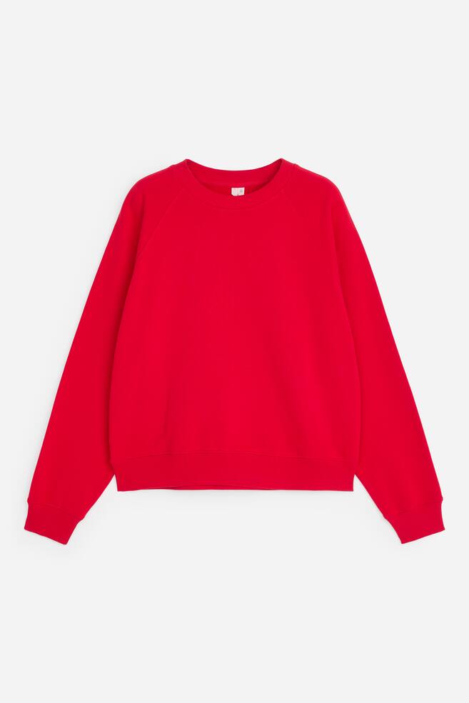 Frottee-Sweatshirt - Rot/Graumeliert/Dunkelblau/Burgunderrot/Lila/Braun/Blau - 1