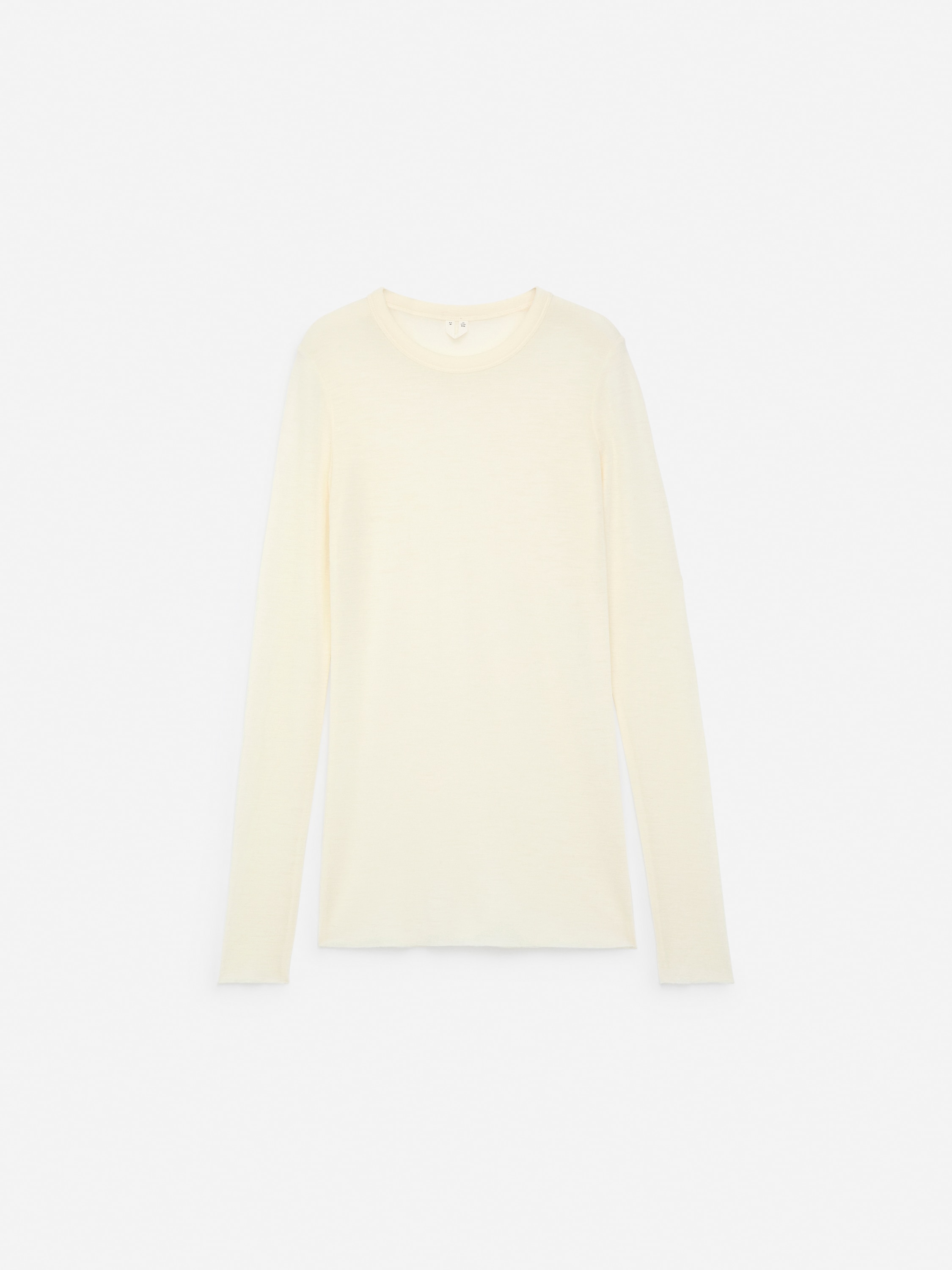 Langærmet merinotop - Beige/Mørkebrun/Meleret mørkegrå/Sort/Rød/Mørk sennep