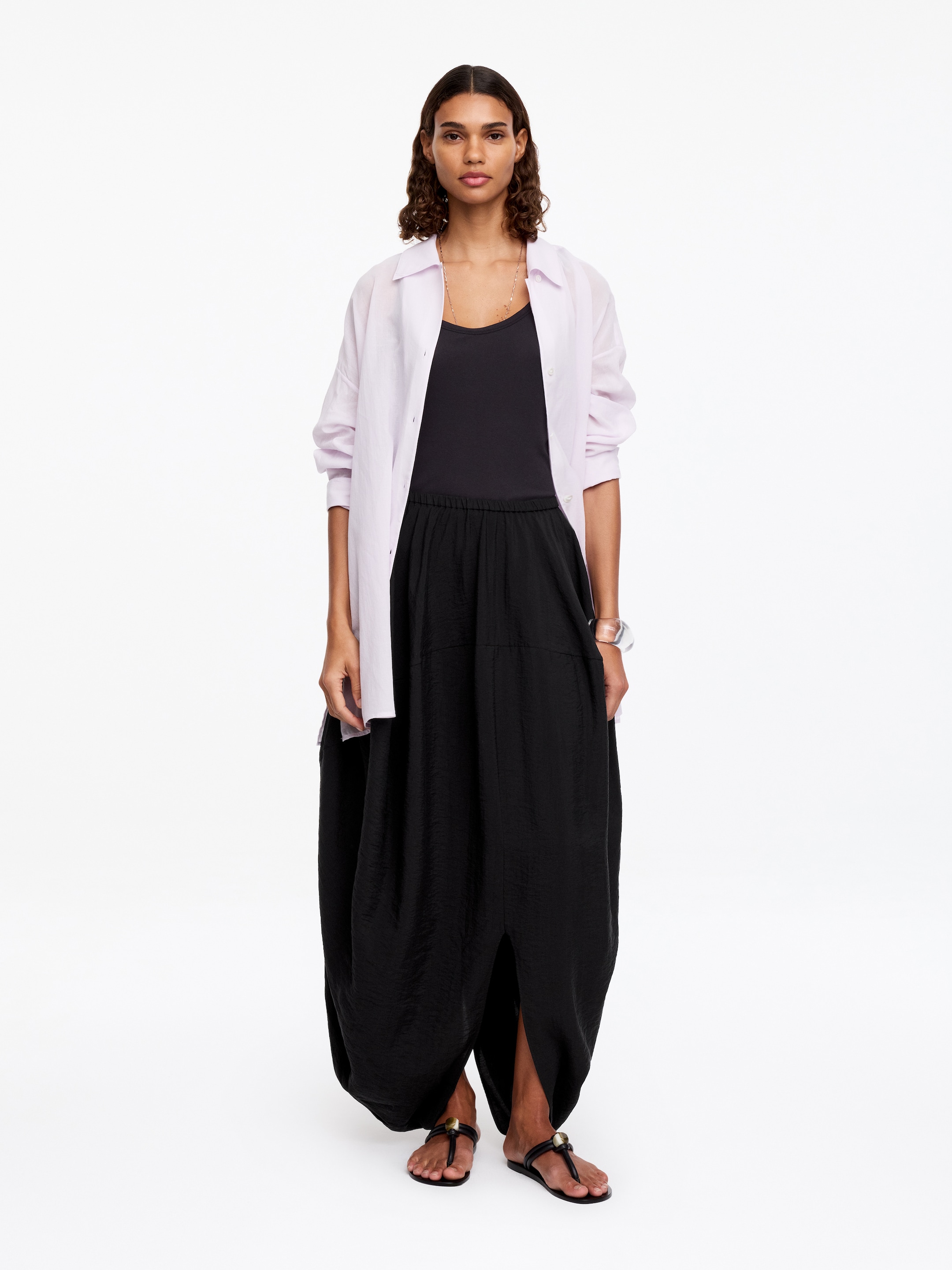 Jupe cocon - Noir - Regular fit - Femme - StillMedia/Lookbook - 6
