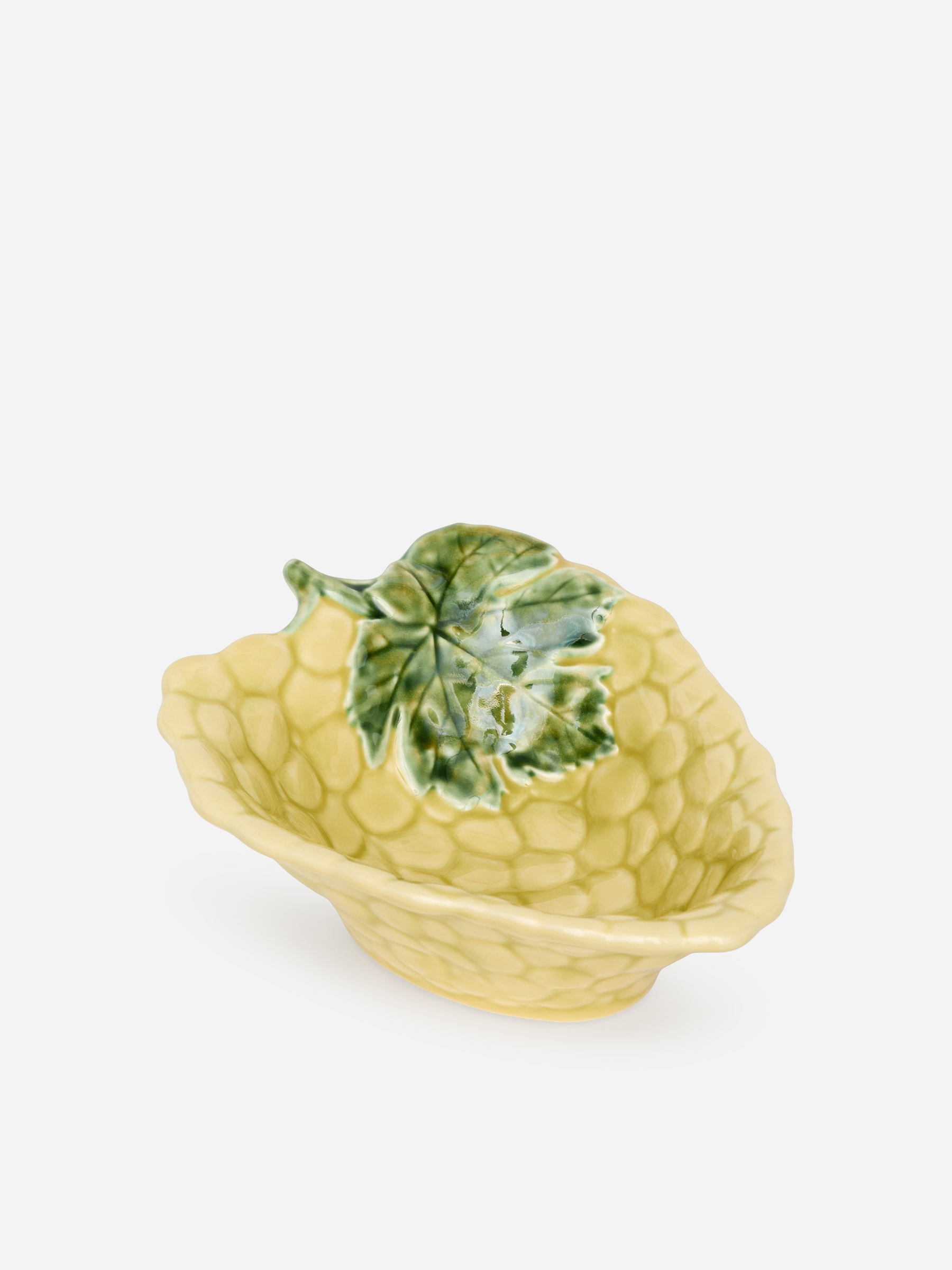 Bordallo Pinheiro Grape Bowl 16 cm-#EEEBBF-18461