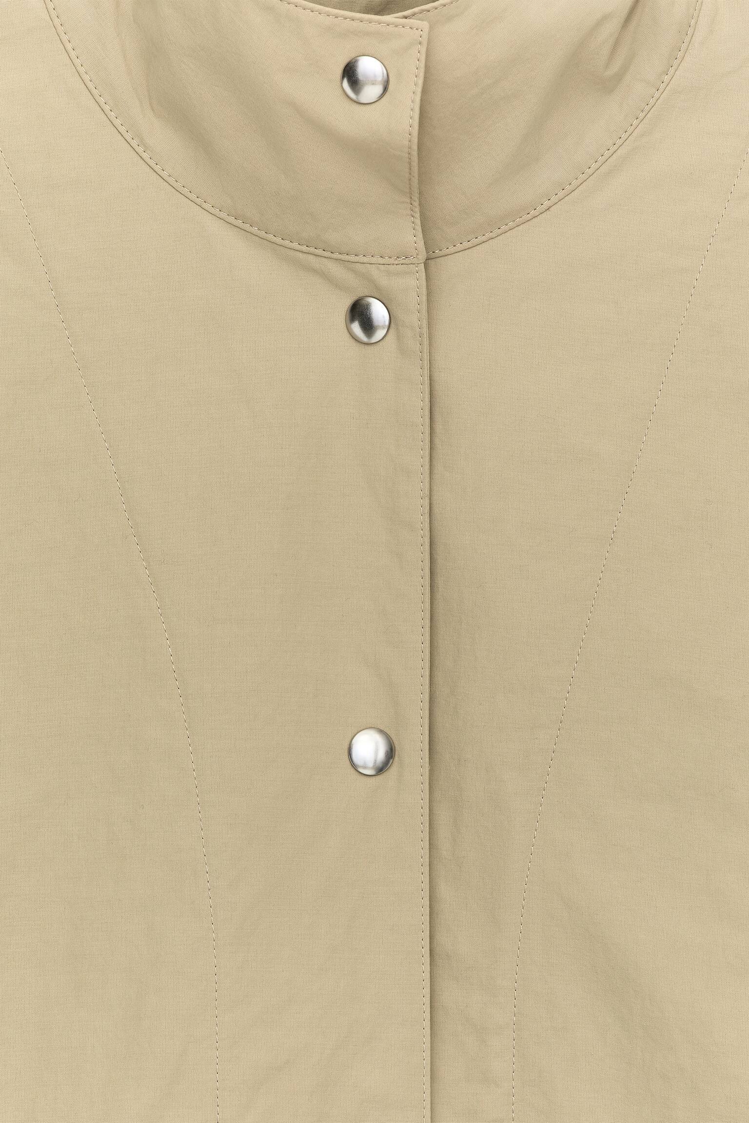 Oversize jacka - Beige/Mörkblå - 4