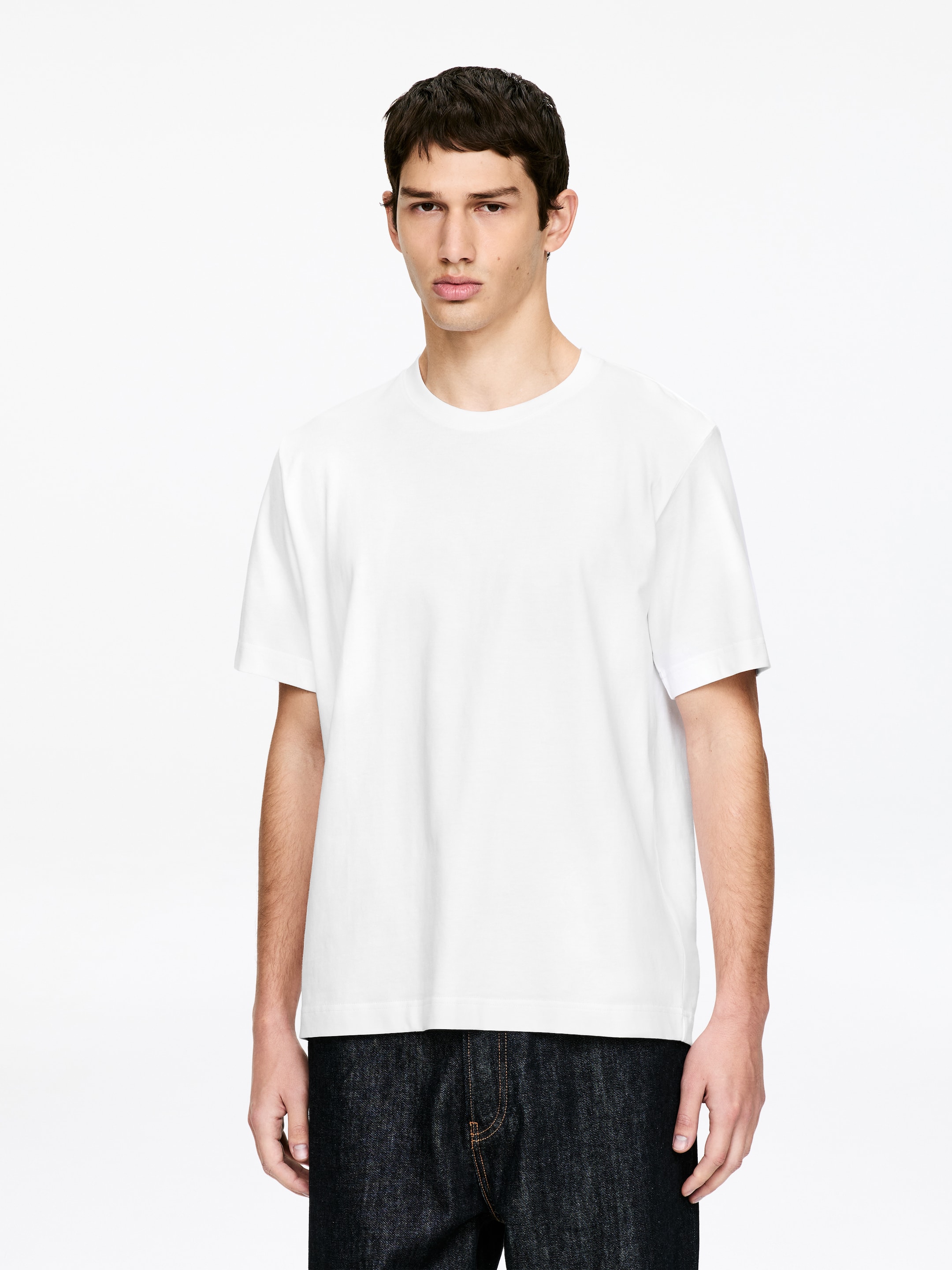 220 GSM Relaxed T-Shirt-#ffffff-10473