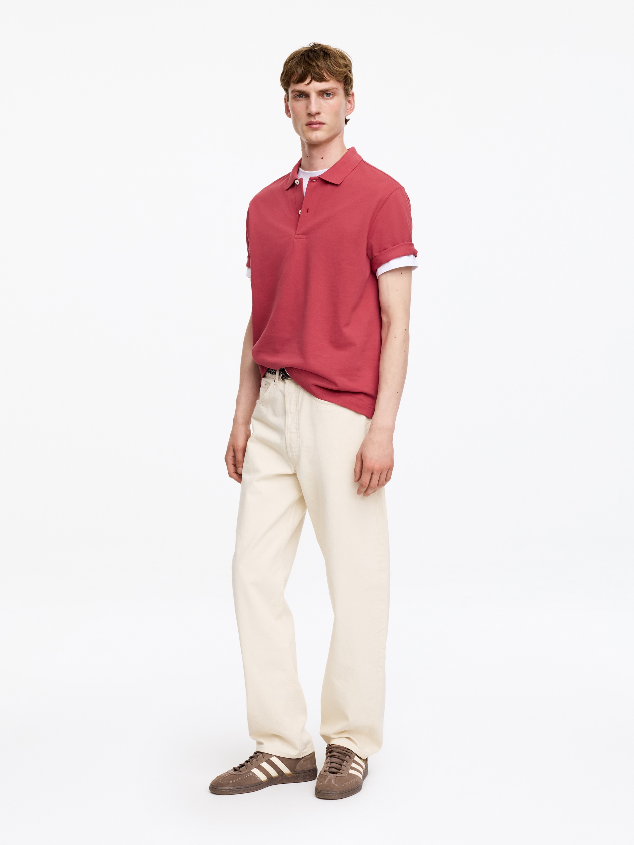 Pikee-Poloshirt - Himbeerrot - Regular Fit - Men - StillMedia/Lookbook - 3