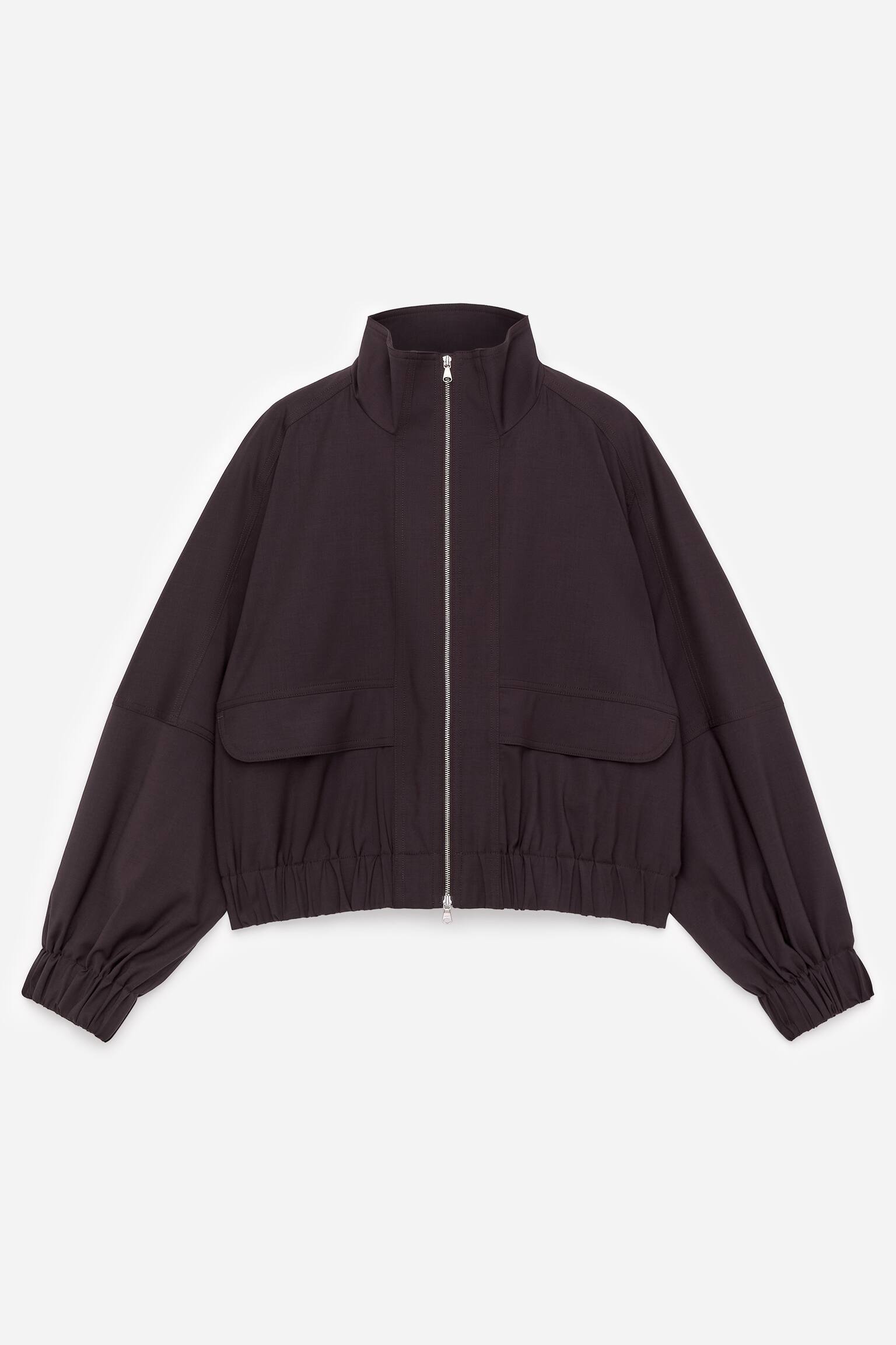 Reißverschlussjacke - Dunkelbraun - 2