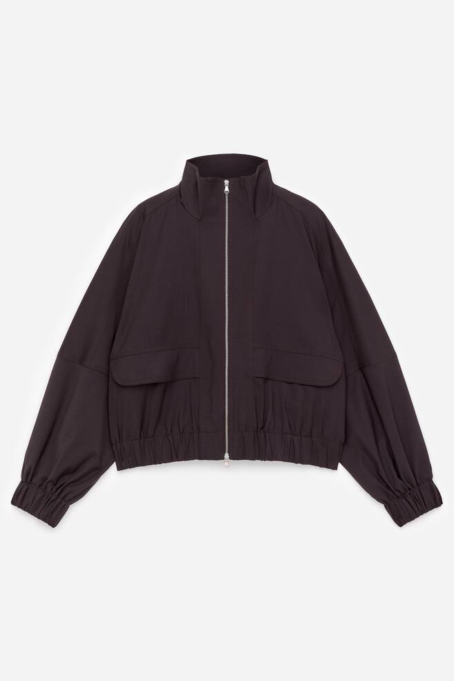 Veste zippée - Marron foncé - 1