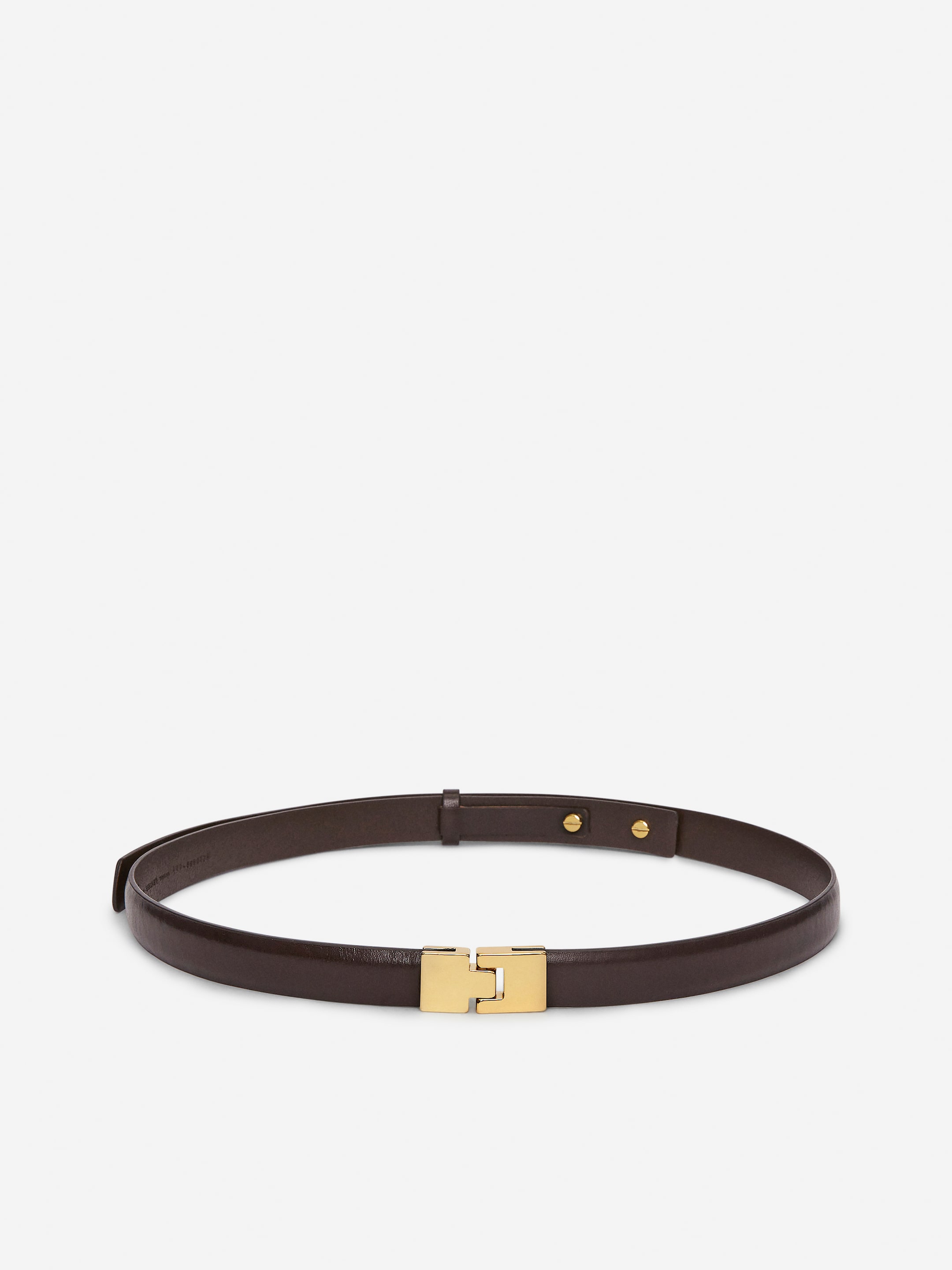 Buckle Leather Belt - Brown - Women - StillMedia/DescriptiveStillLife - 1