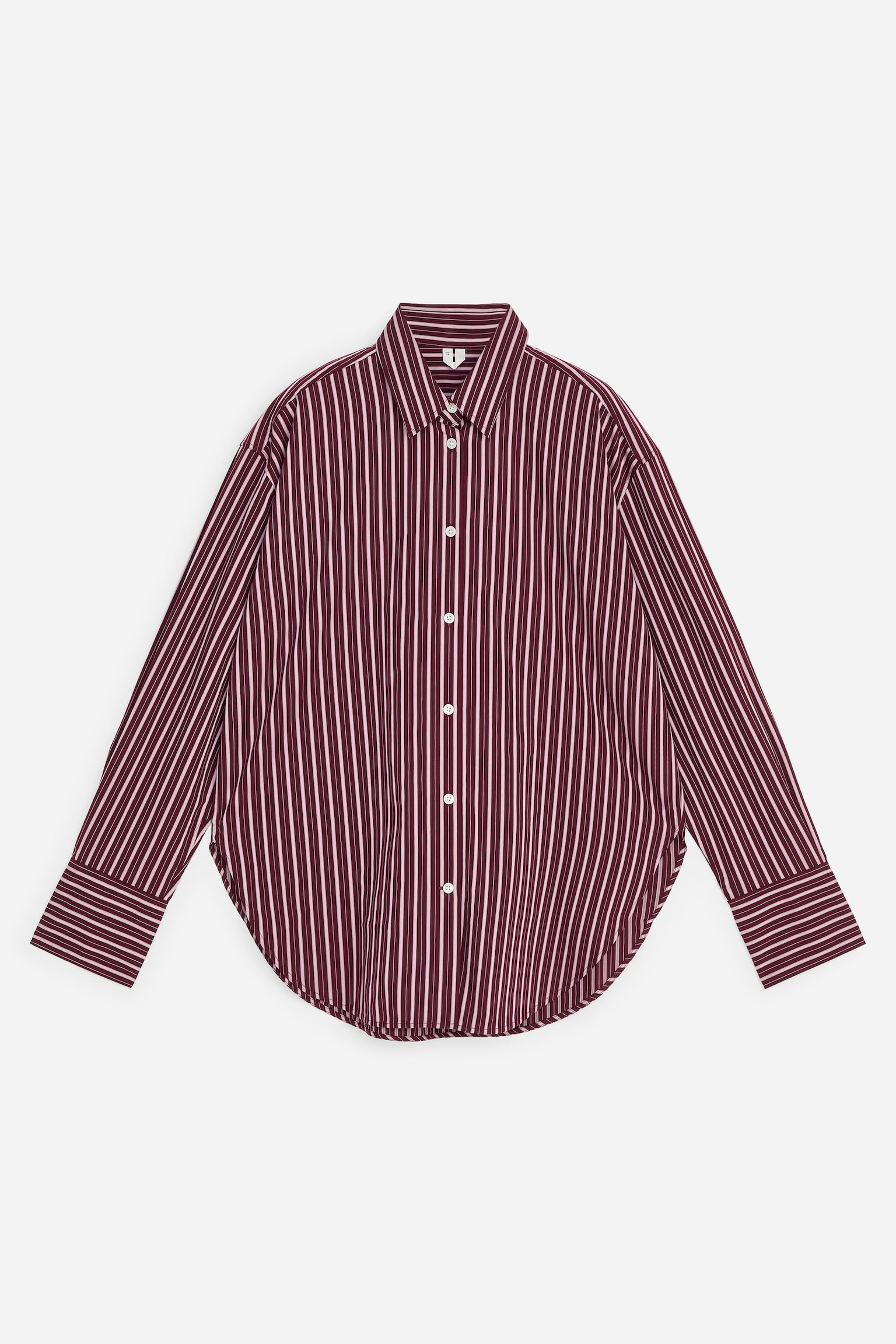 Chemise décontractée en popeline - Rouge foncé/Blanc/Rose/Bleu foncé