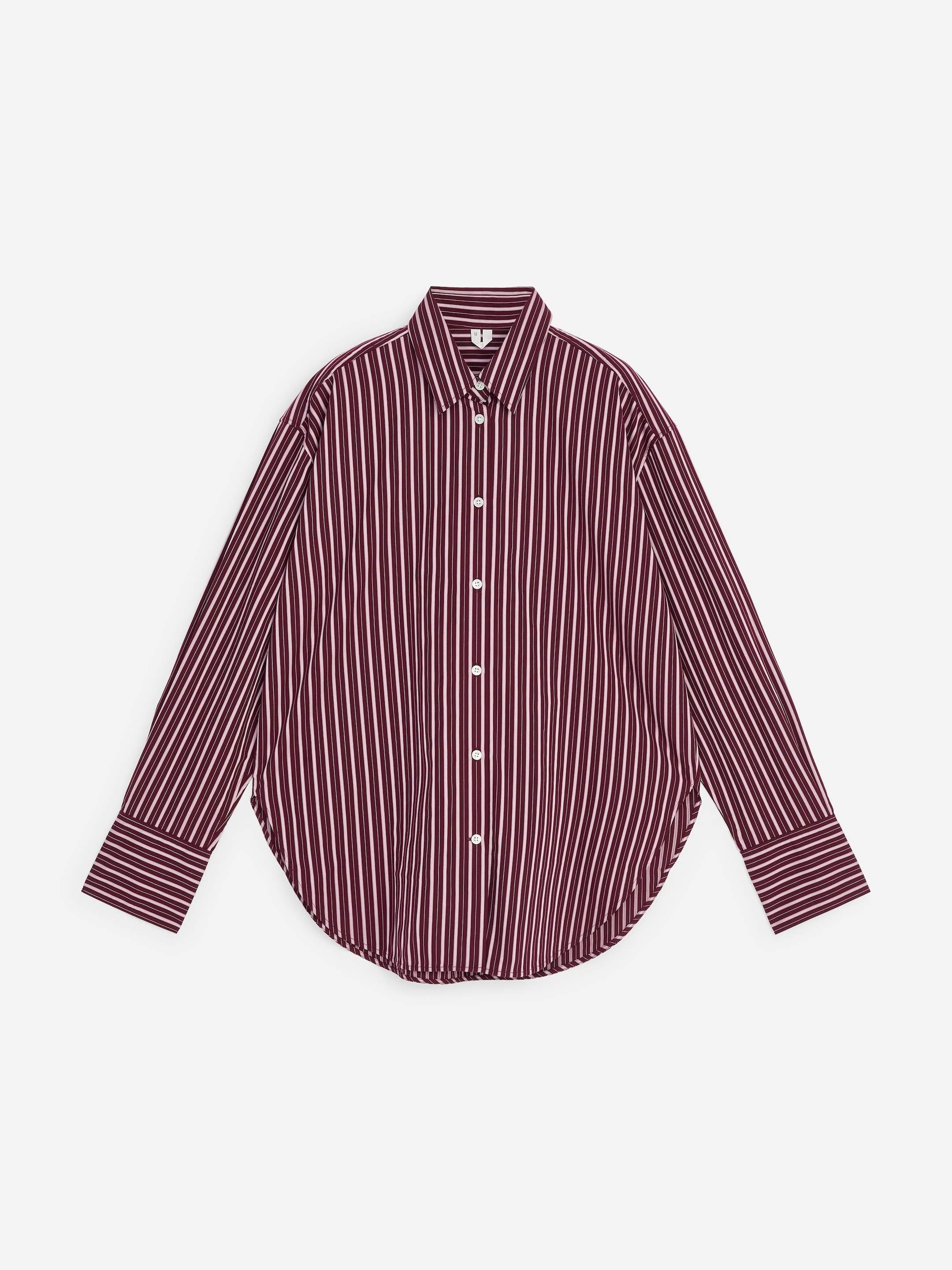 Relaxed-Fit Poplin Shirt-White-20585