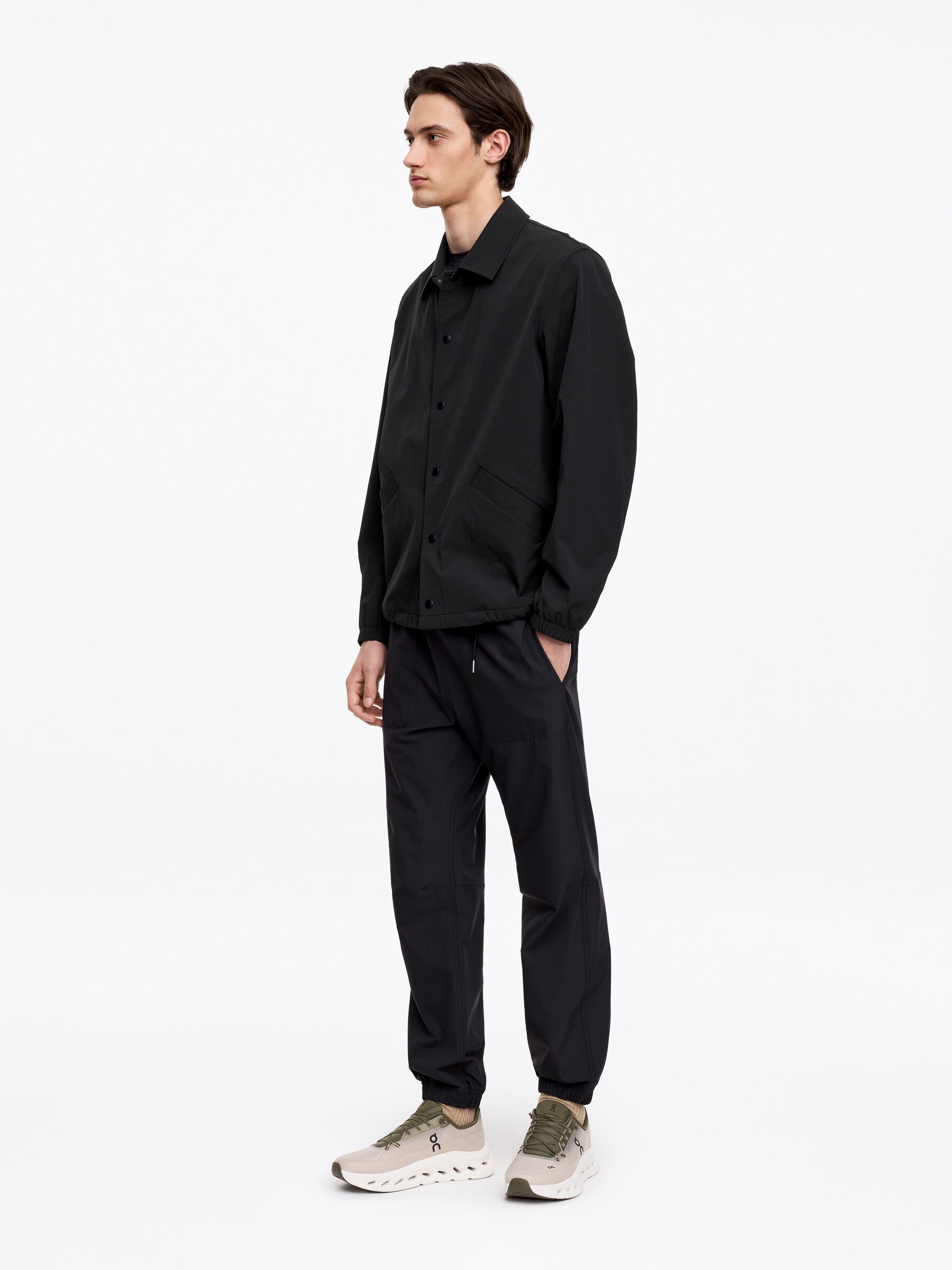 Coach Jacket - Black - Regular fit - Men - StillMedia/Lookbook - 4