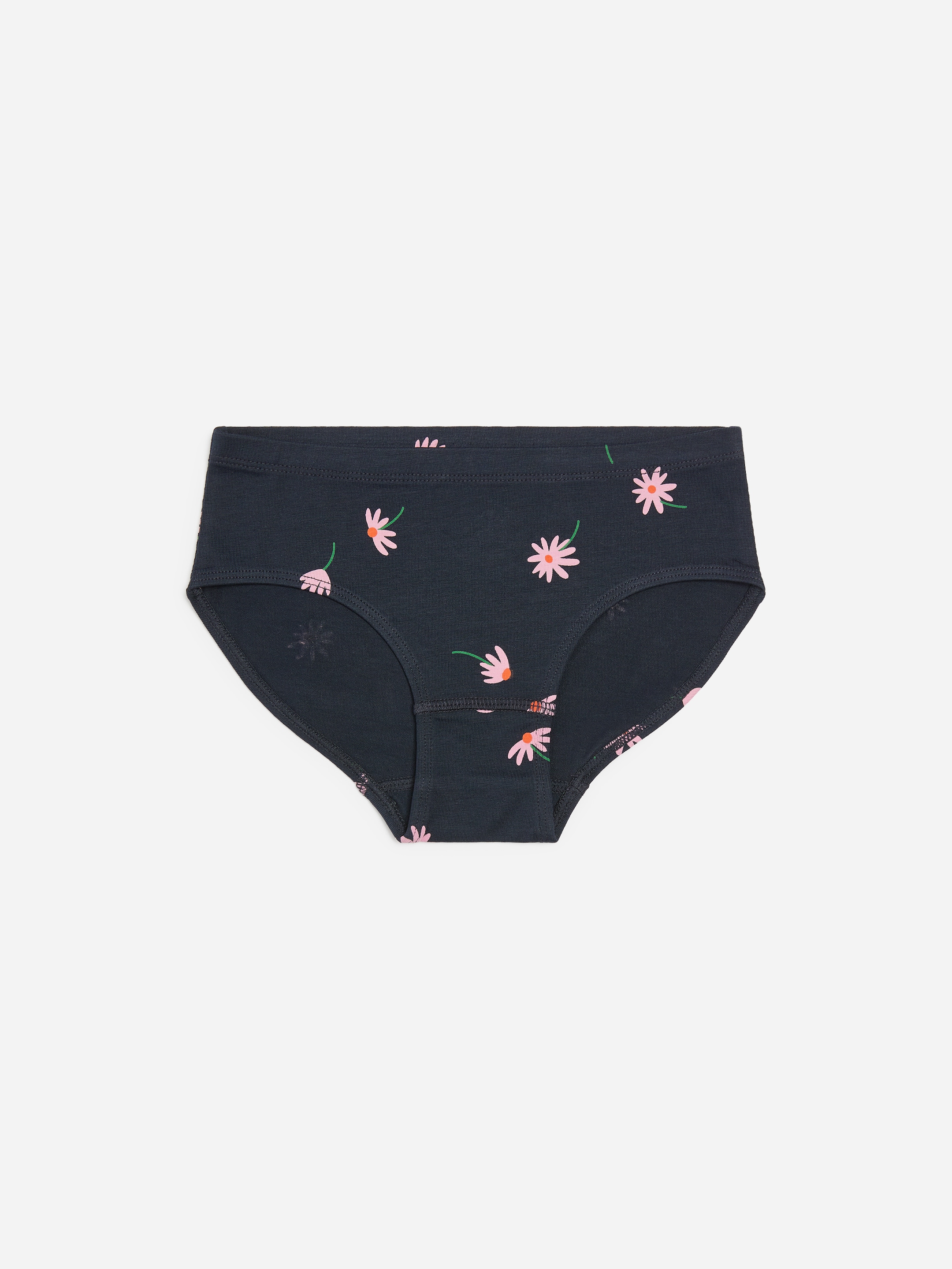 Cotton Jersey Briefs Set of 3 - Dark Blue/Florals - Regular fit - children - StillMedia/DescriptiveStillLife - 1