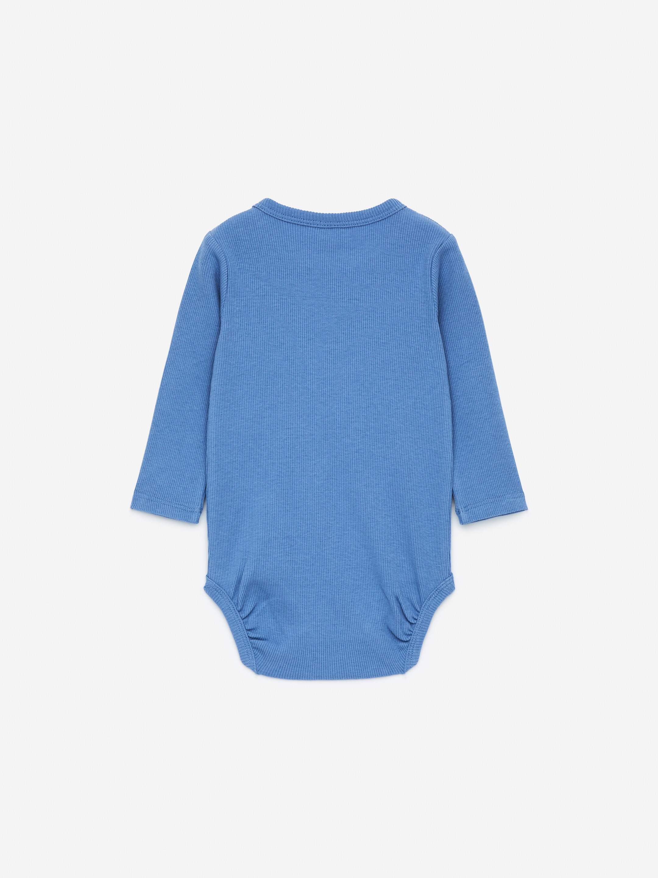 Zobrazit větší obrázek: Žebrované body s dlouhým rukávem - Mid Blue - DĚTI | H&M CZ 2