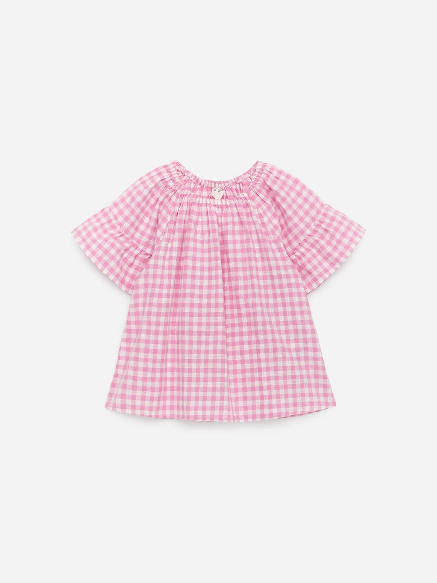 ARKET Girls  Cotton-Linen Top Pink,  size 110