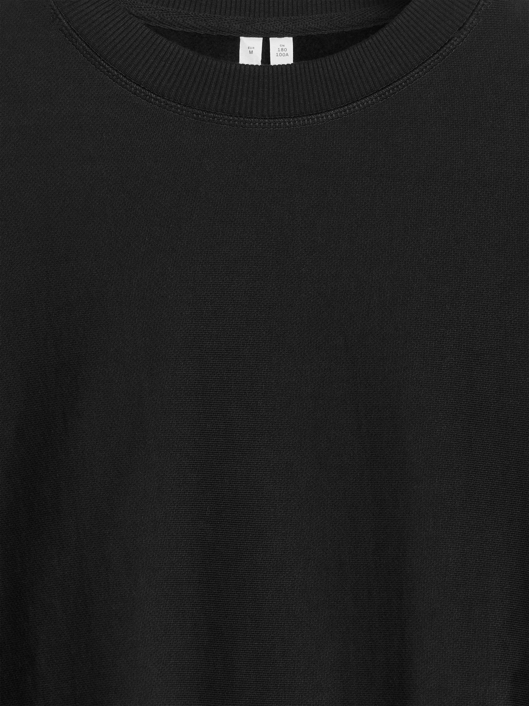 Relaxed Heavyweight Sweatshirt - Black - Oversized - men - StillMedia/DescriptiveDetail - 2