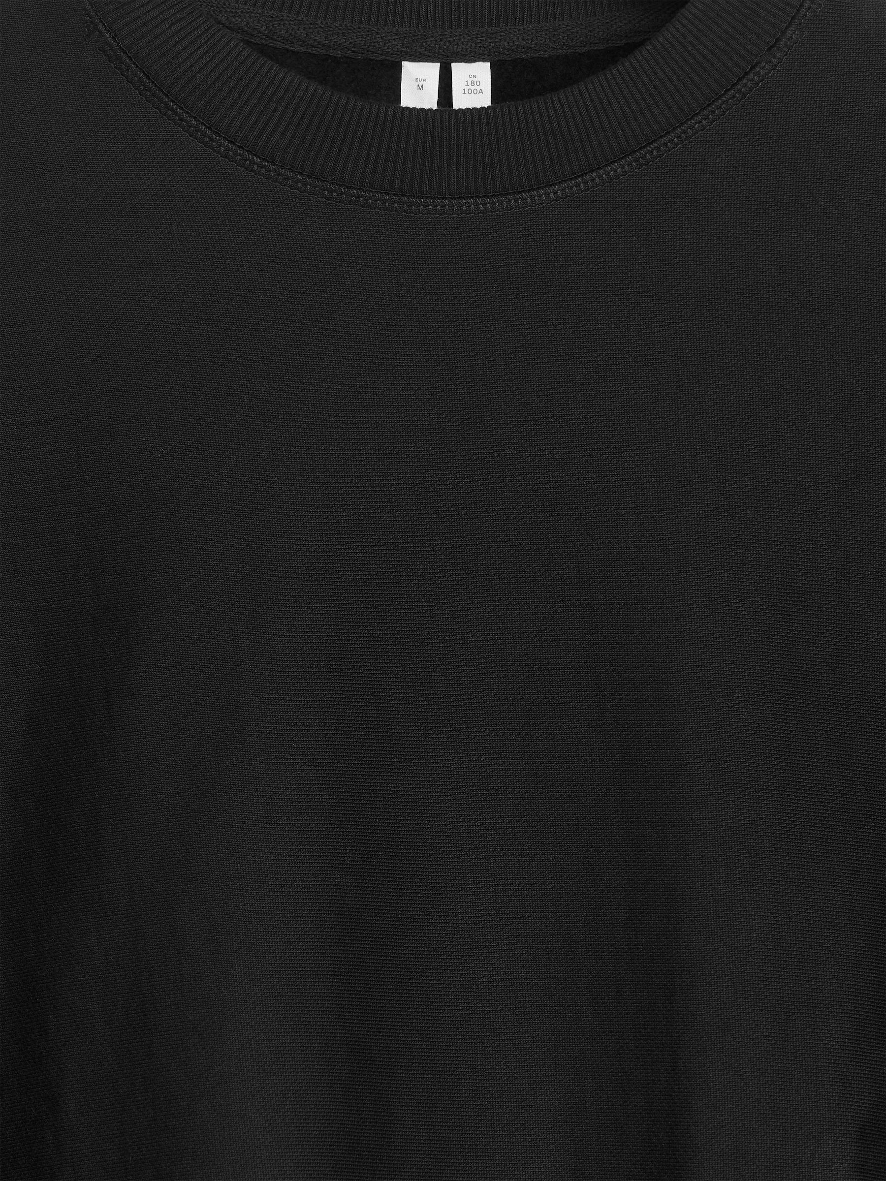Relaxed Heavyweight Sweatshirt - Black - Oversized - Men - StillMedia/DescriptiveDetail - 2