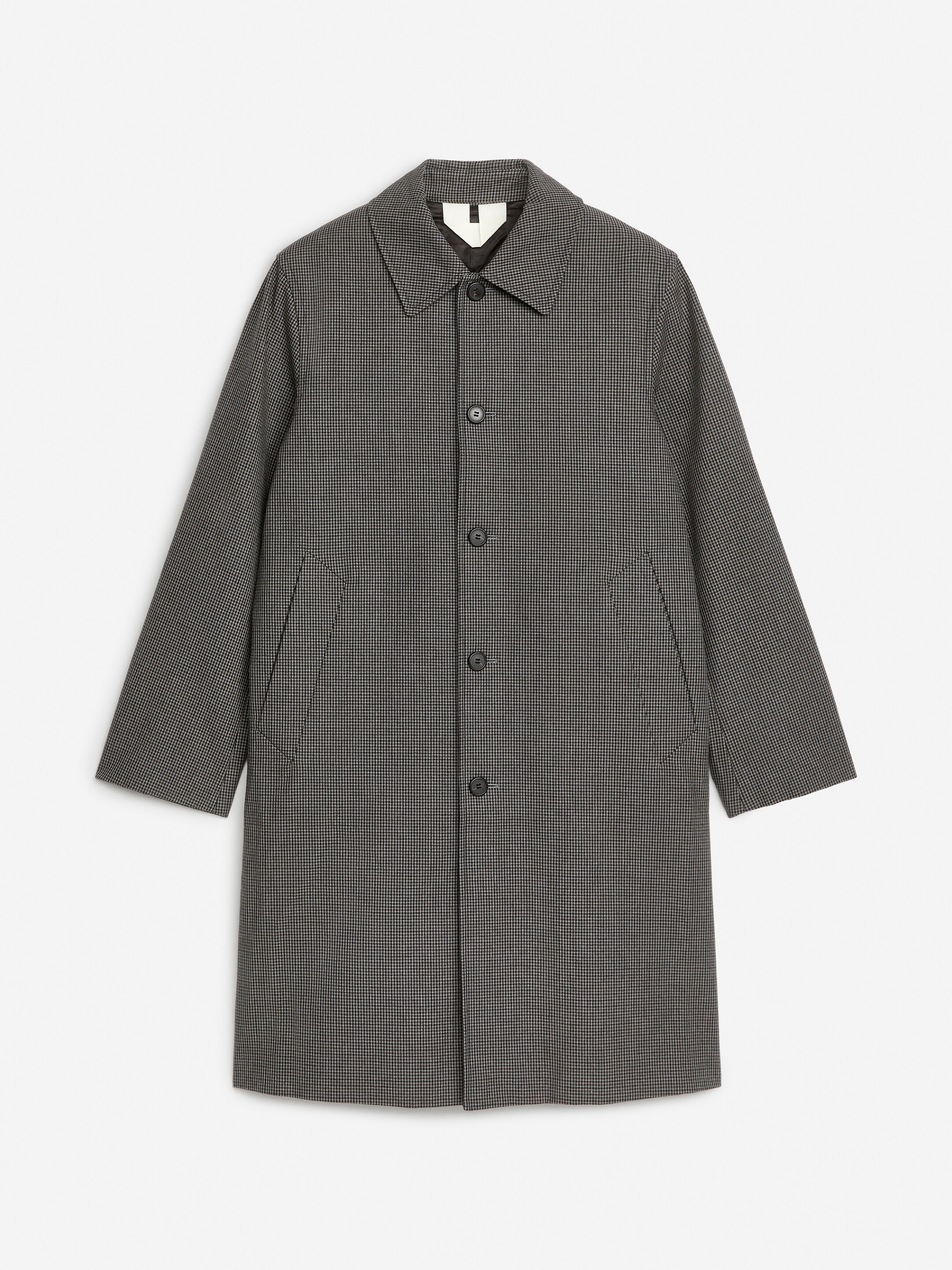 Visa större bild: Rutig carcoat - Grå/svart - HERR | H&M SE 1