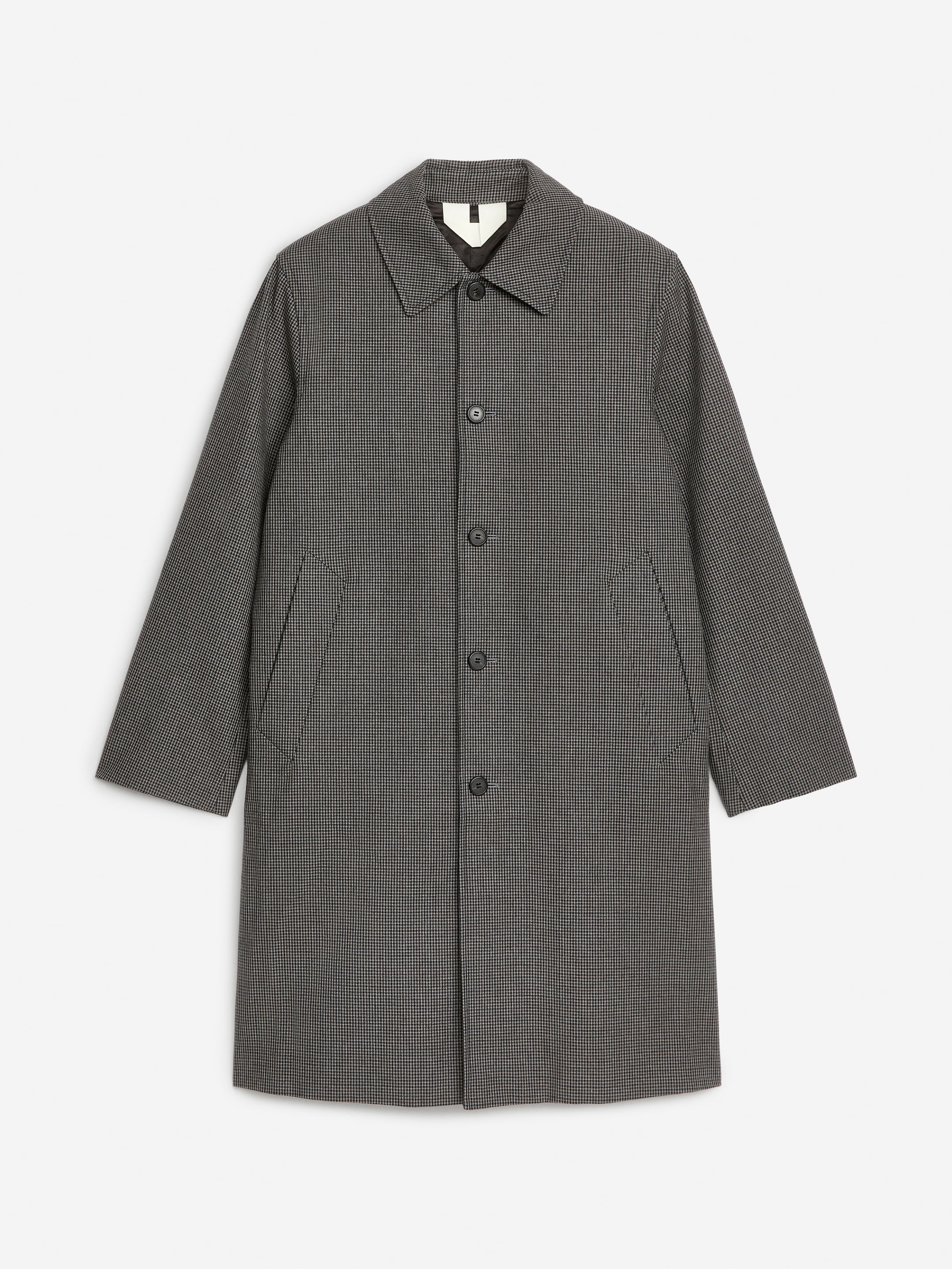 Karierter Car Coat-#C6C9CB-11994
