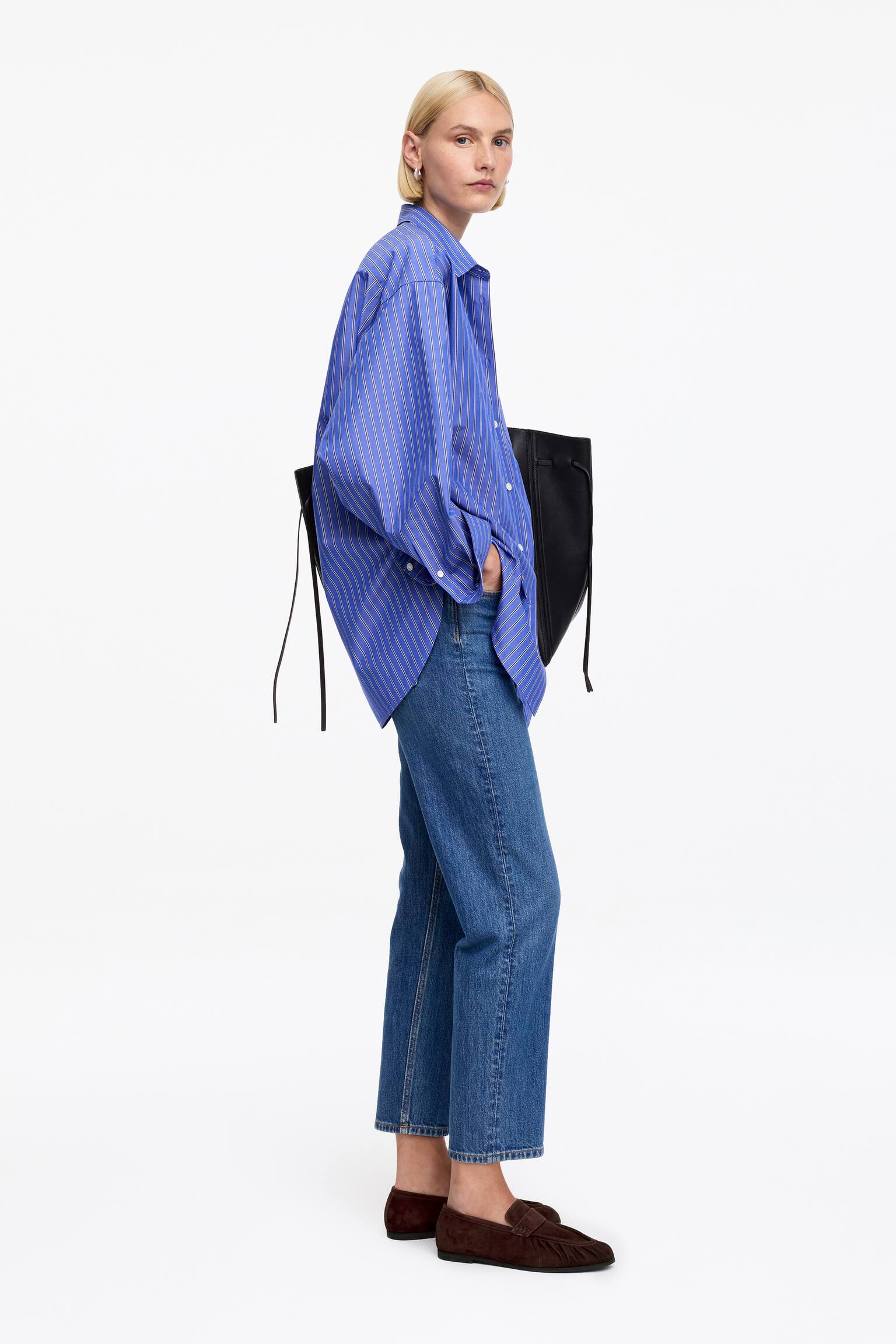 Zamszowe mokasyny - Brązowy - 4