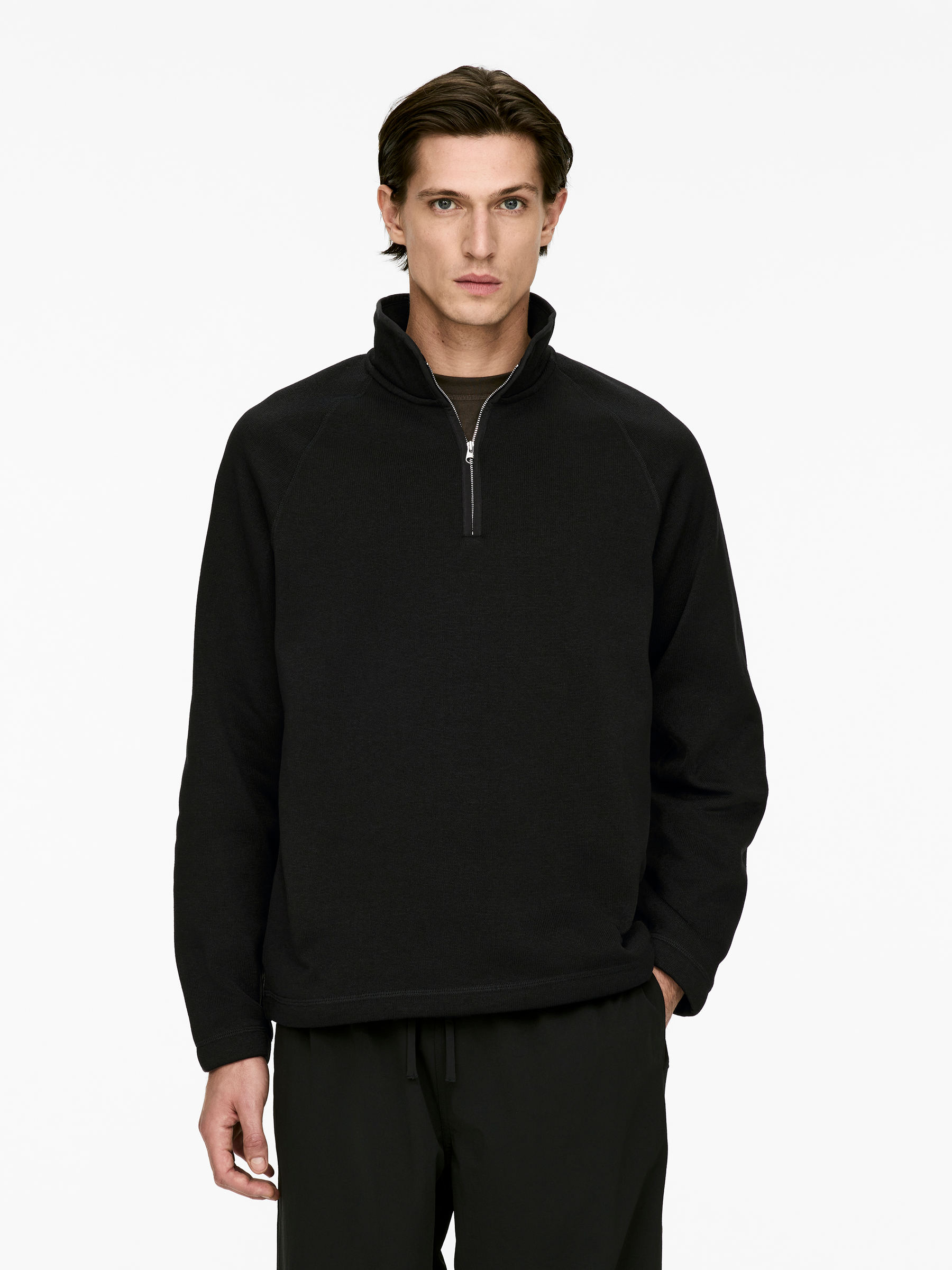 Half-Zip Fleece Sweatshirt-#272627-16648