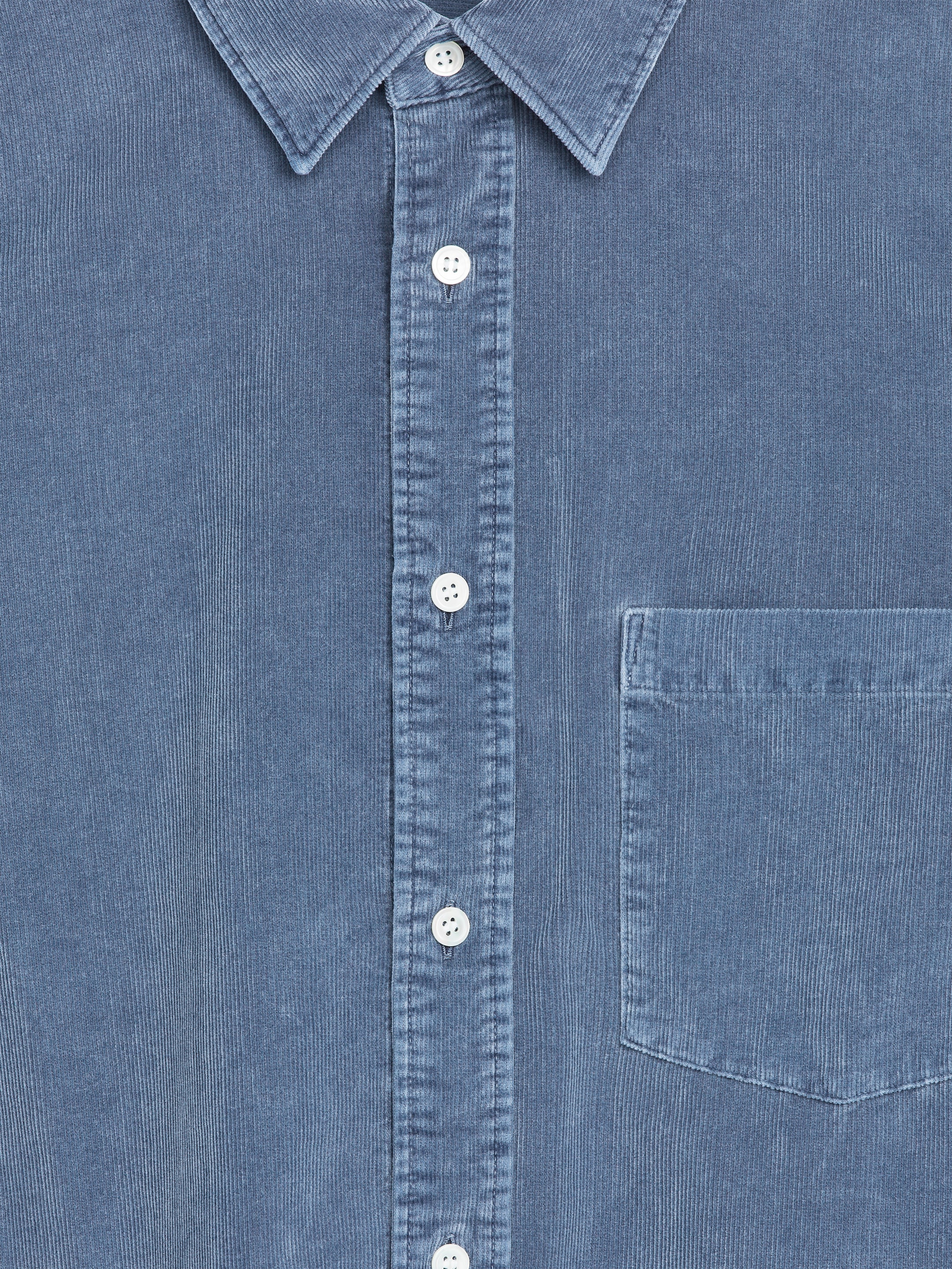 Corduroy Shirt - Blue - Regular fit - Men - StillMedia/DescriptiveDetail - 2