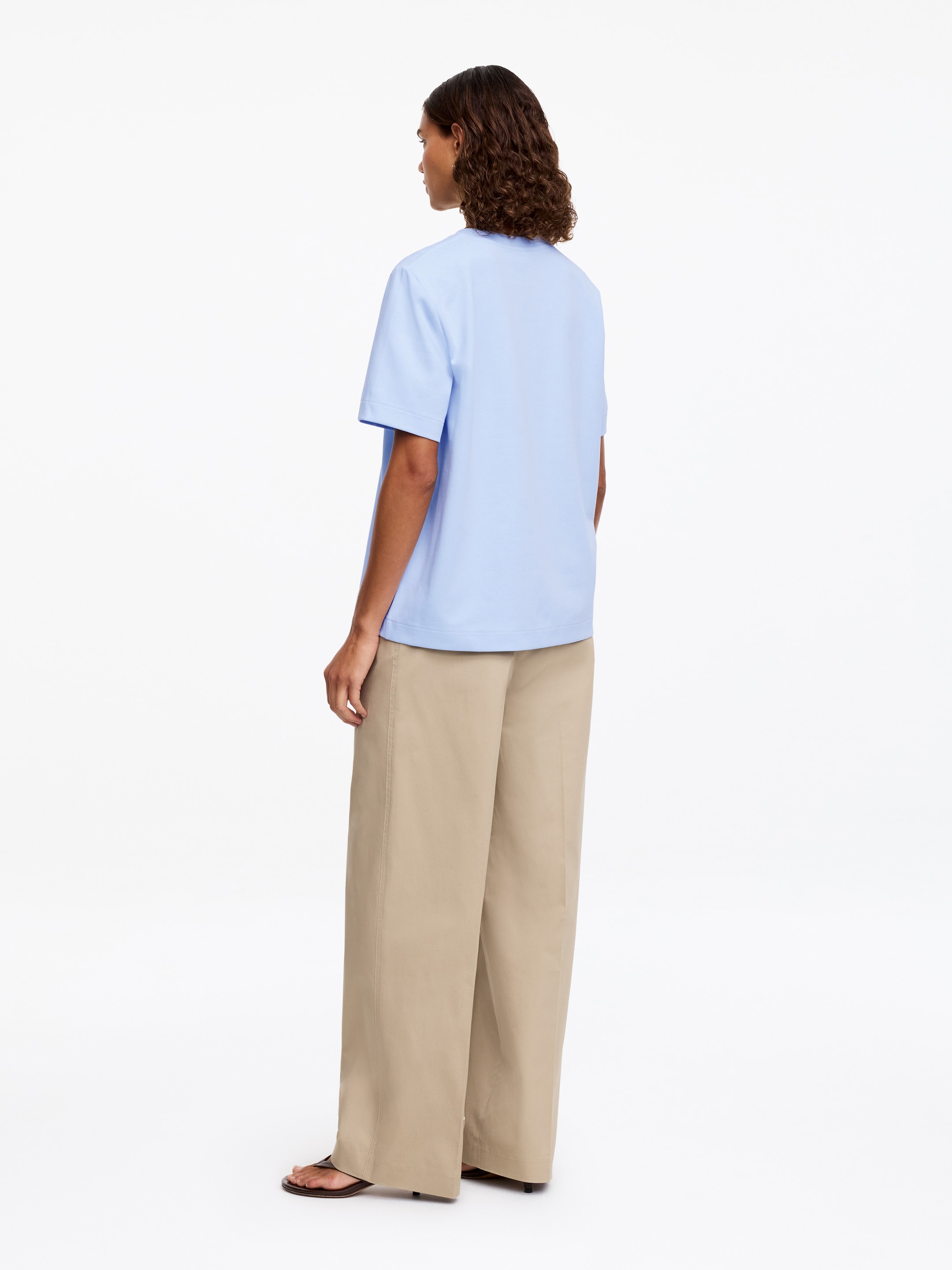 Signature Constructed T-Shirt - Light Blue - Regular fit - Women - StillMedia/Lookbook - 8