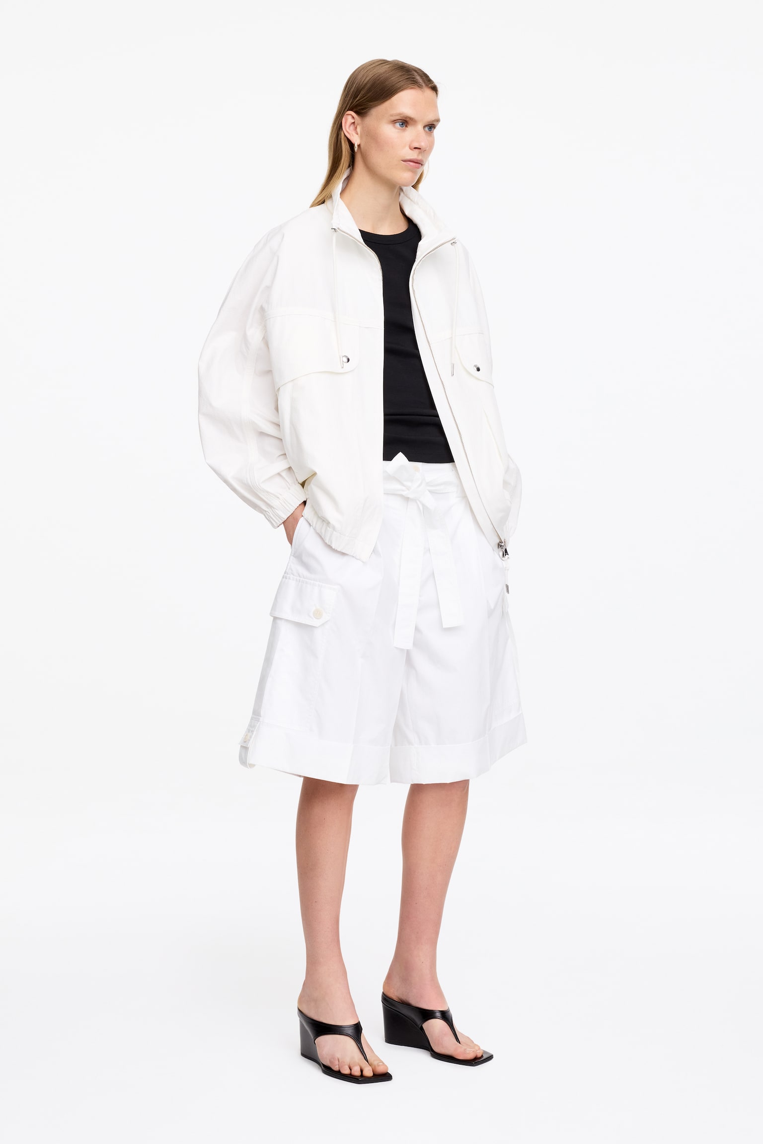 Myke utility-shorts-Hvit - 3