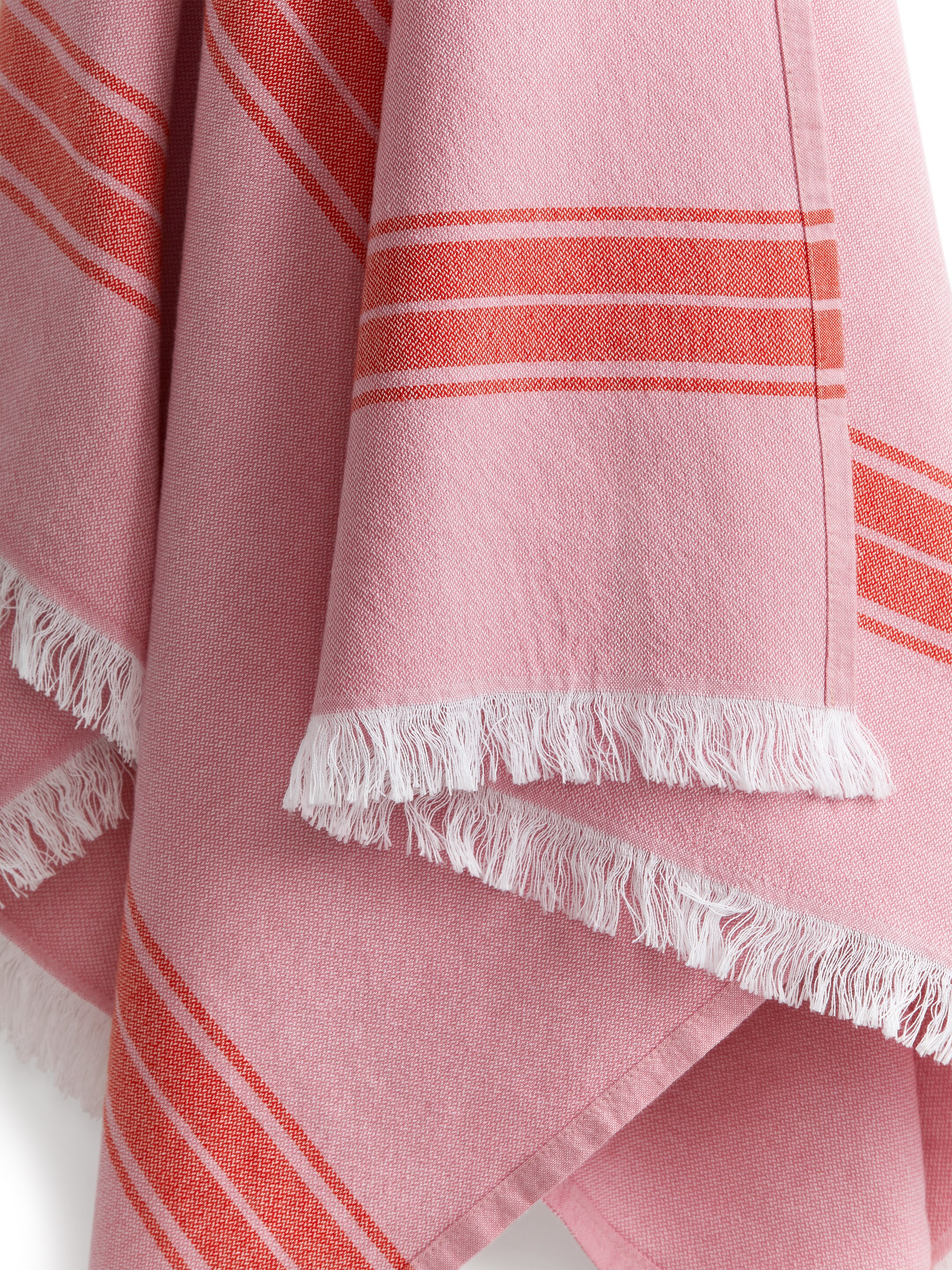 Zobacz większy obraz: Cotton Beach Blanket - Różowy/Czerwony - HOME | H&M PL 2