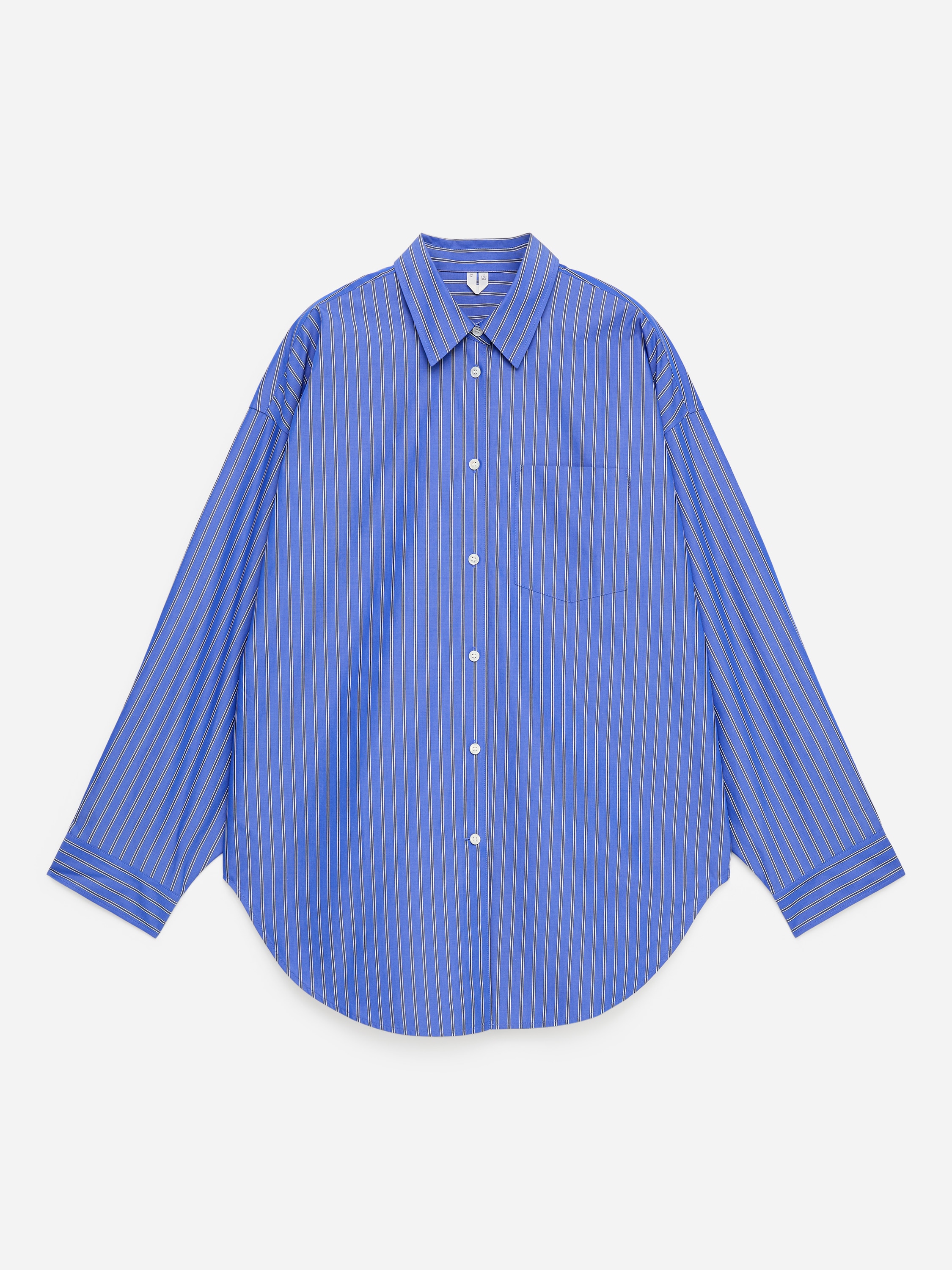 Oversized overhemd - Blauw/gestreept