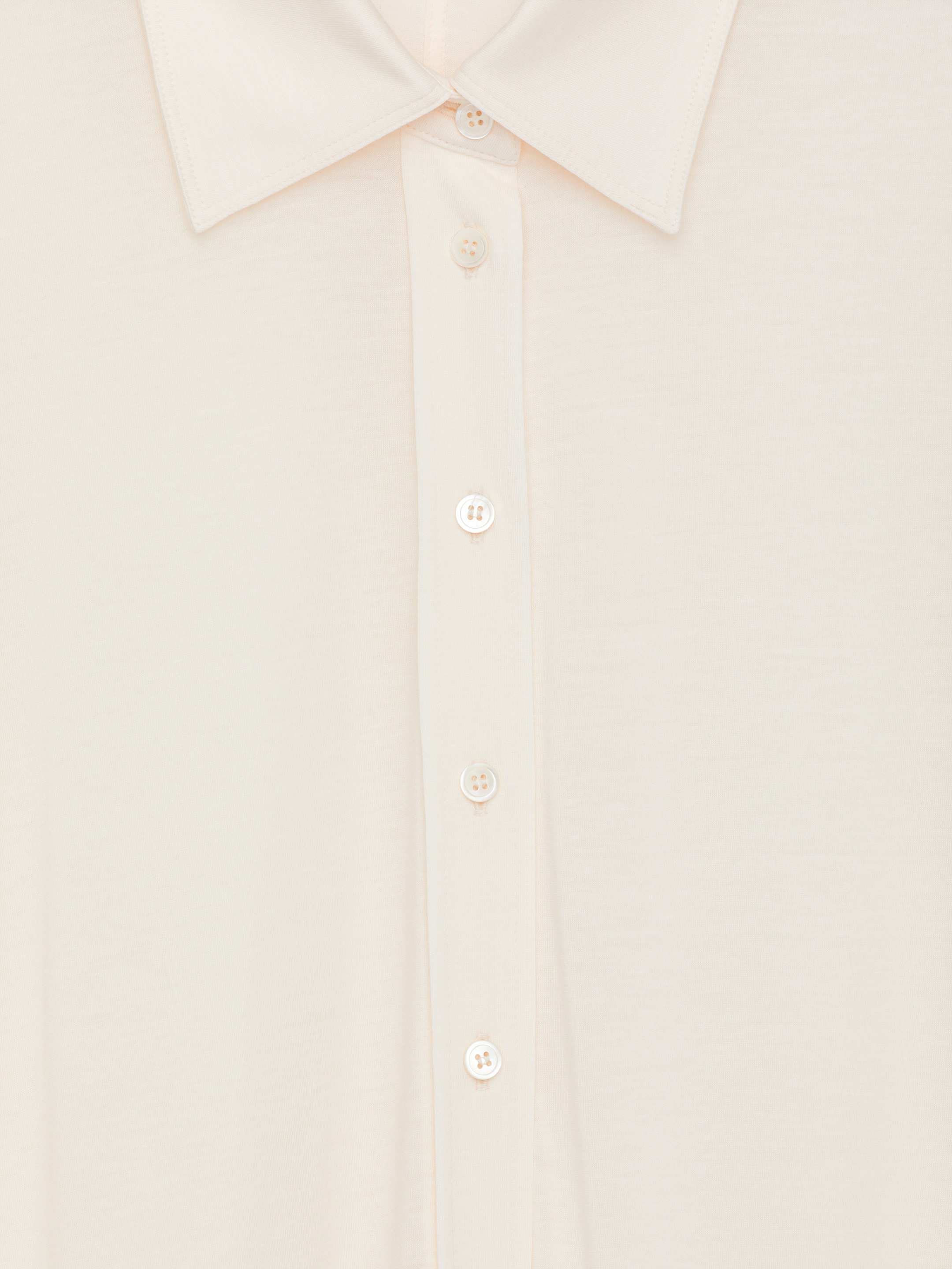 Camisa en mezcla de liocel - Blanco roto - Corte ajustado - Women - StillMedia/DescriptiveDetail - 2