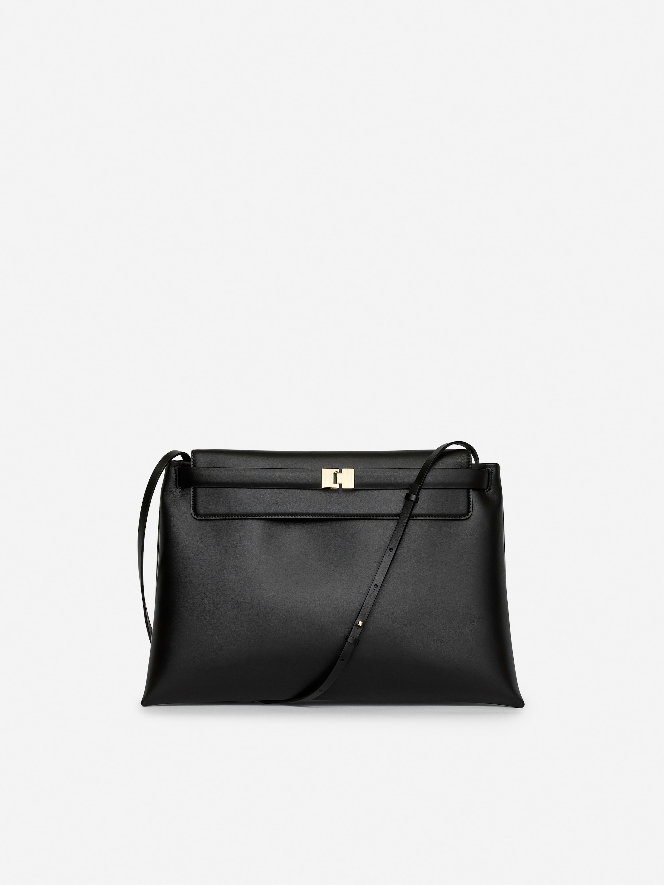 View larger image: Leather Shoulder Bag - Black - Ladies | H&M GB 1