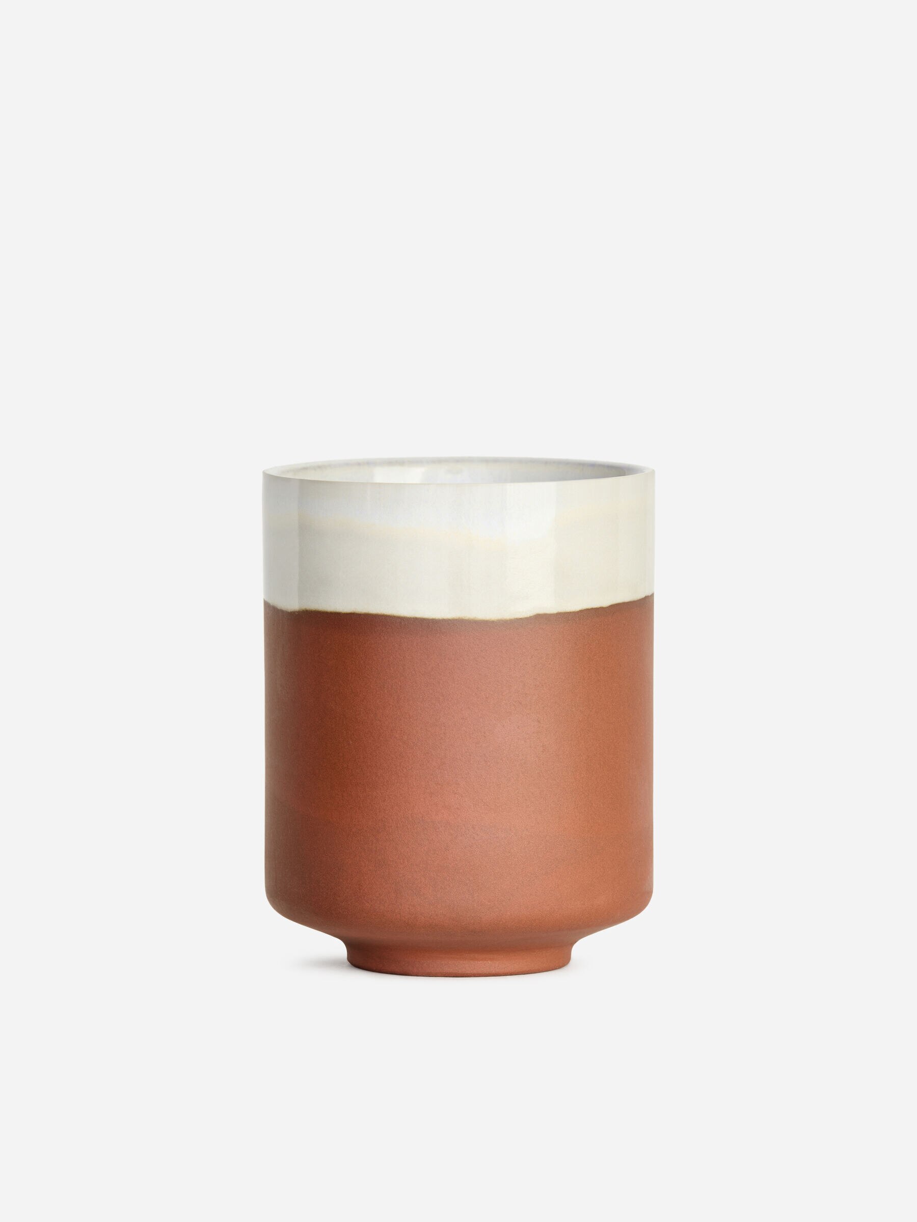 Terracotta Cups Set of 2 - White/Terracotta - Homeware - StillMedia/DescriptiveStillLife - 1