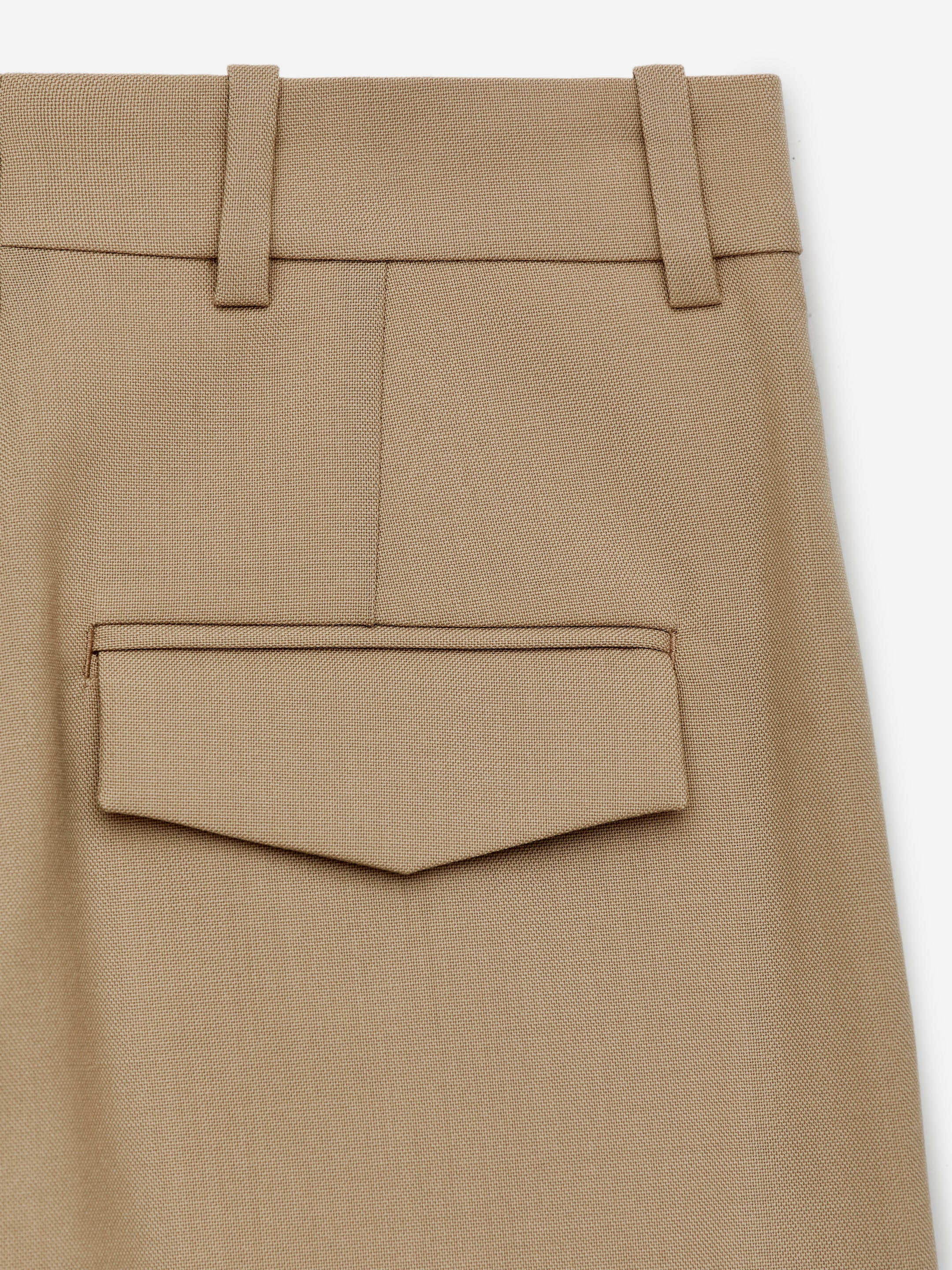High-Waist Tailored Trousers - Beige - Relaxed fit - Women - StillMedia/DescriptiveDetail - 1