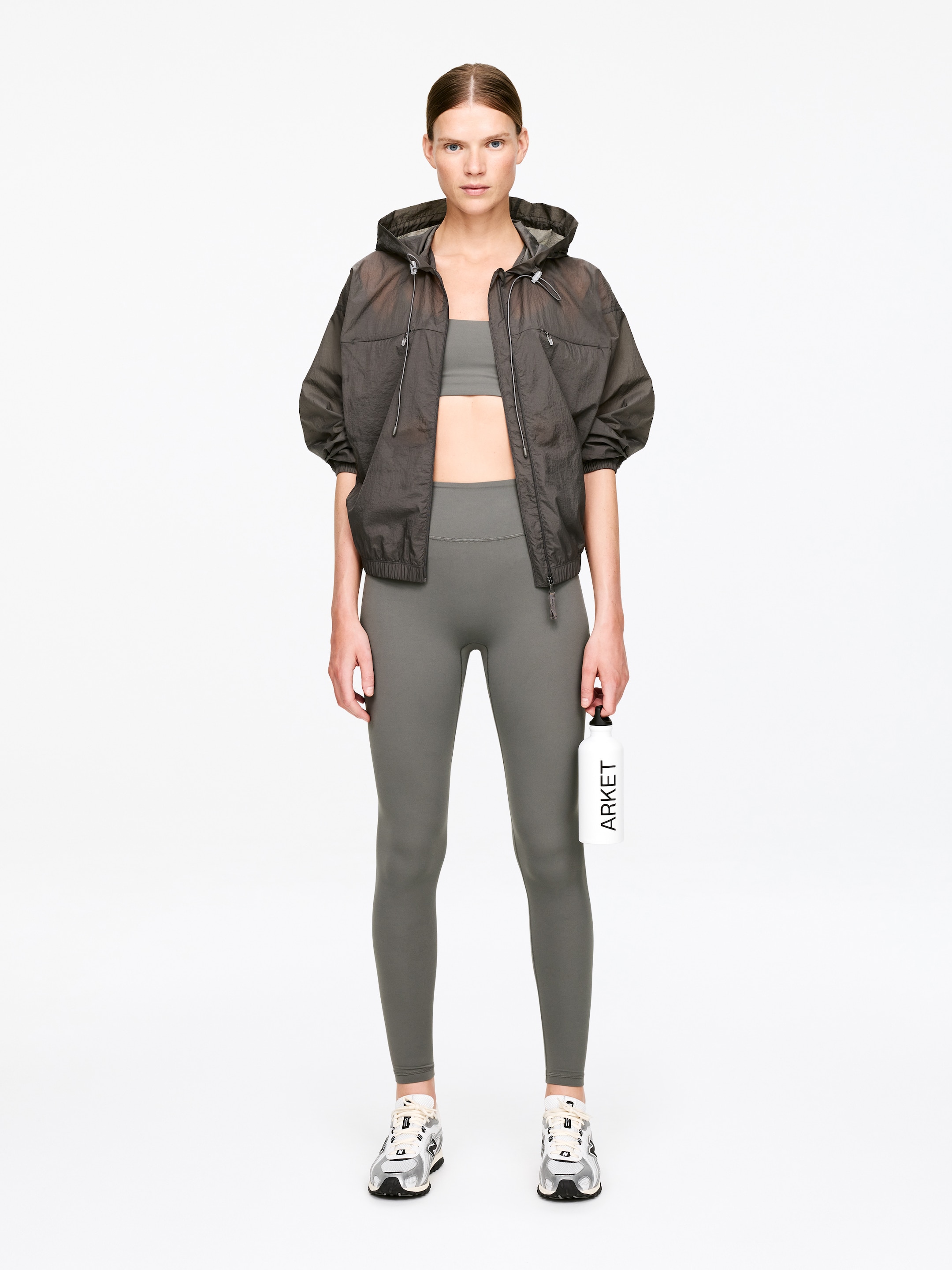 Weiche Stretch-Leggings - Grau - Slim Fit - Damen - StillMedia/Lookbook - 7