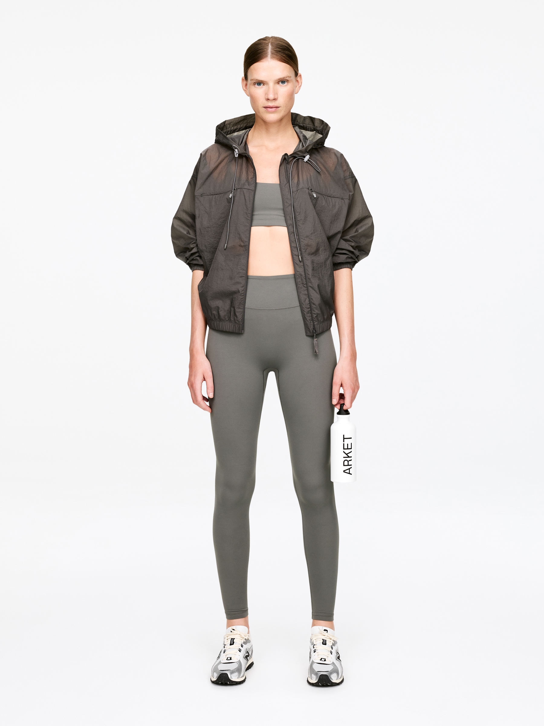 Soft Stretch Leggings - Grey - Slim fit - Women - StillMedia/Lookbook - 7