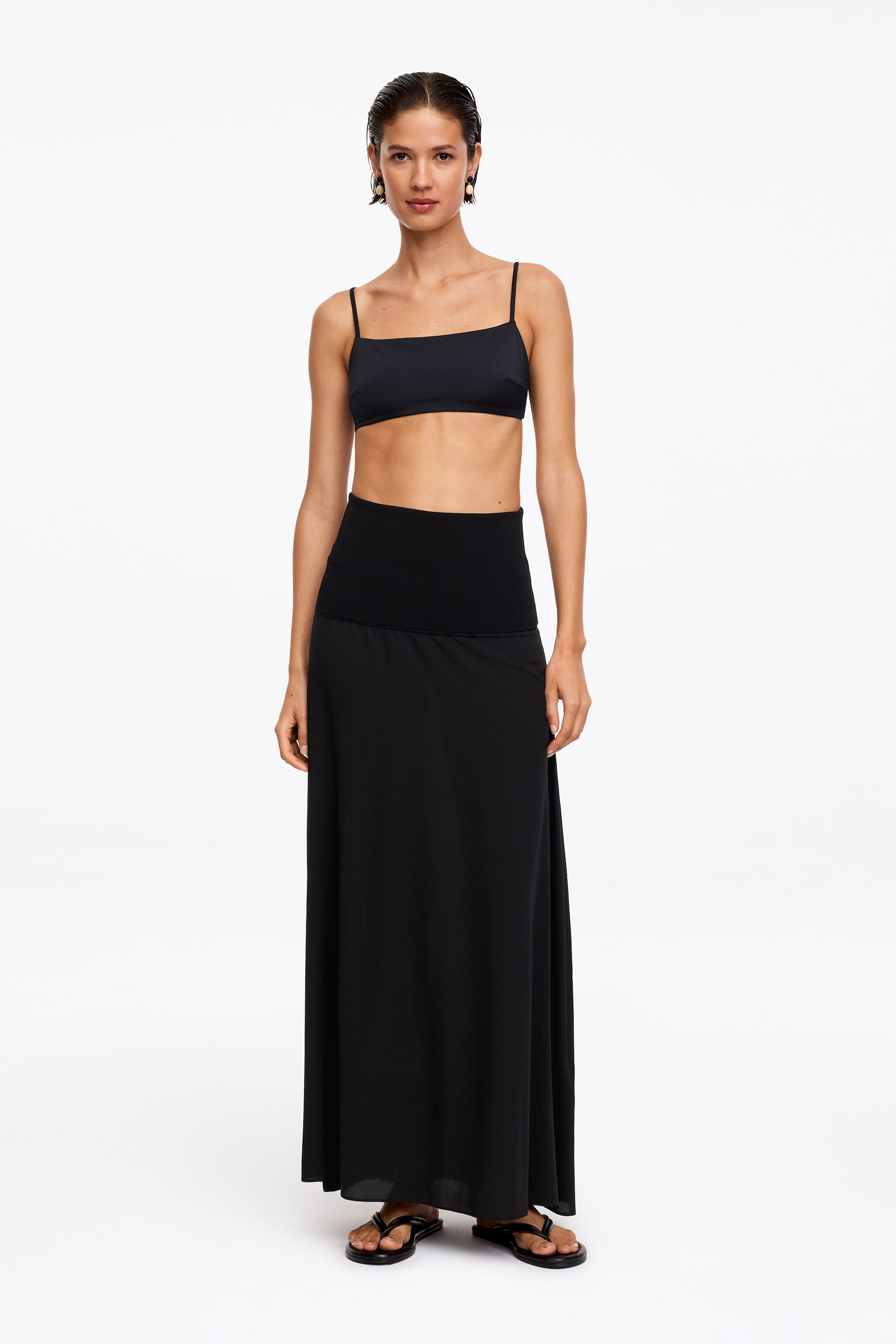 Nagyobb kép megtekintése: Lágy Esésű Maxi Szoknya - Fekete - NŐI | H&M HU 1