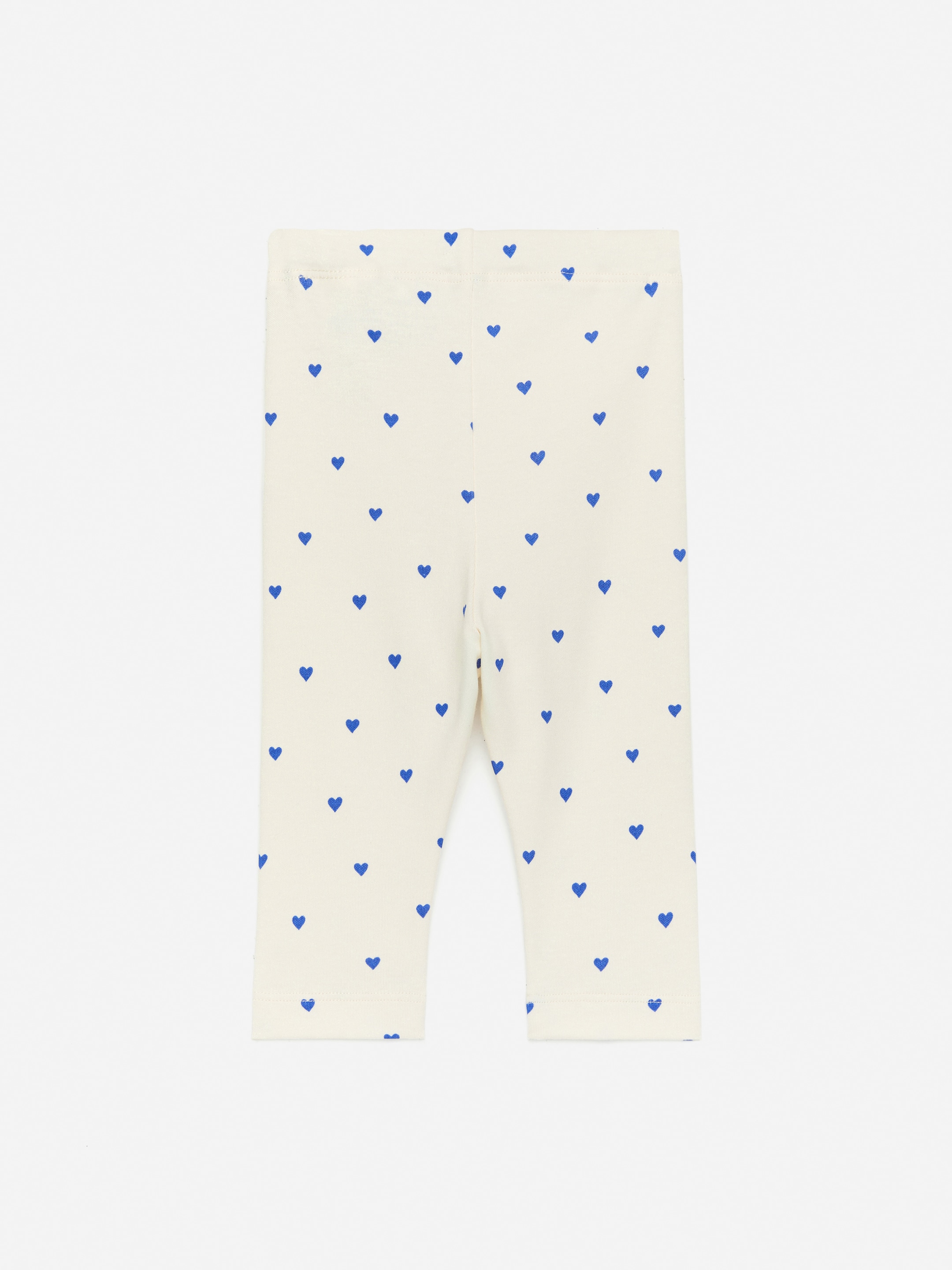 Größeres Bild ansehen: Jerseyleggings - Cremeweiß/Herzen in Blau - Kids | H&M DE 2