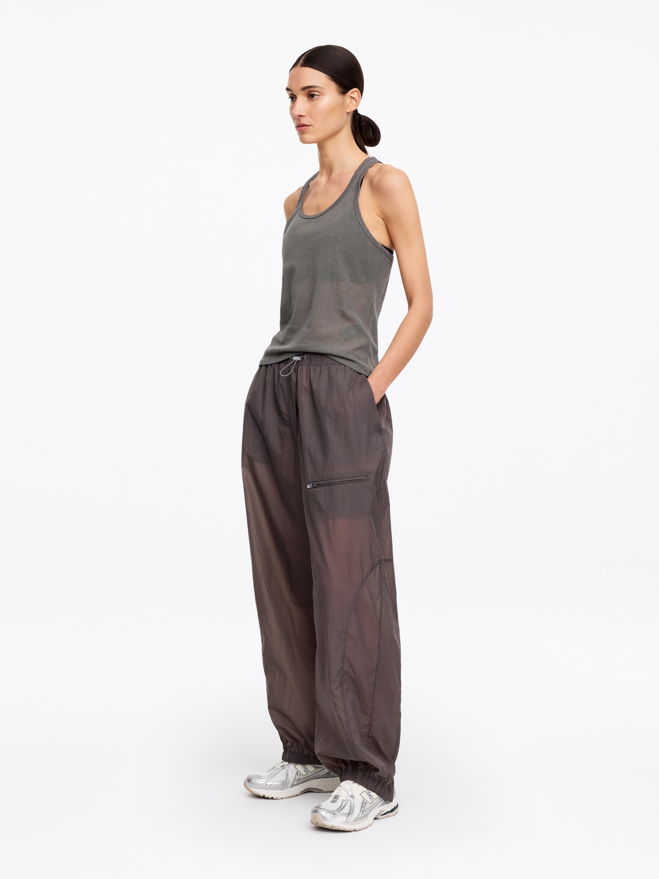 Débardeur en mesh - Gris foncé - Regular fit - Femme - StillMedia/Lookbook - 2